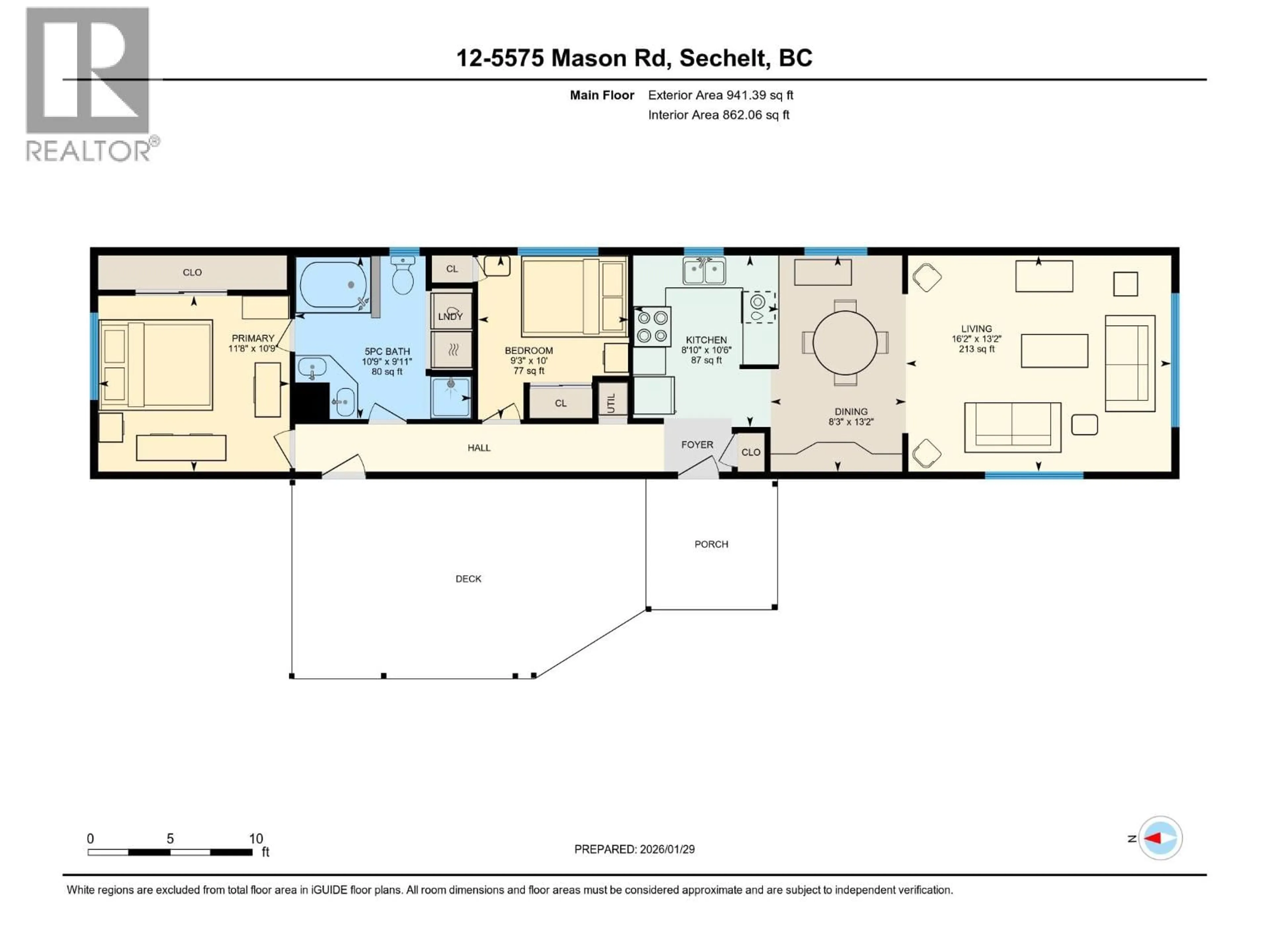 Floor plan for 12 - 5575 MASON ROAD, Sechelt British Columbia V7Z0K9