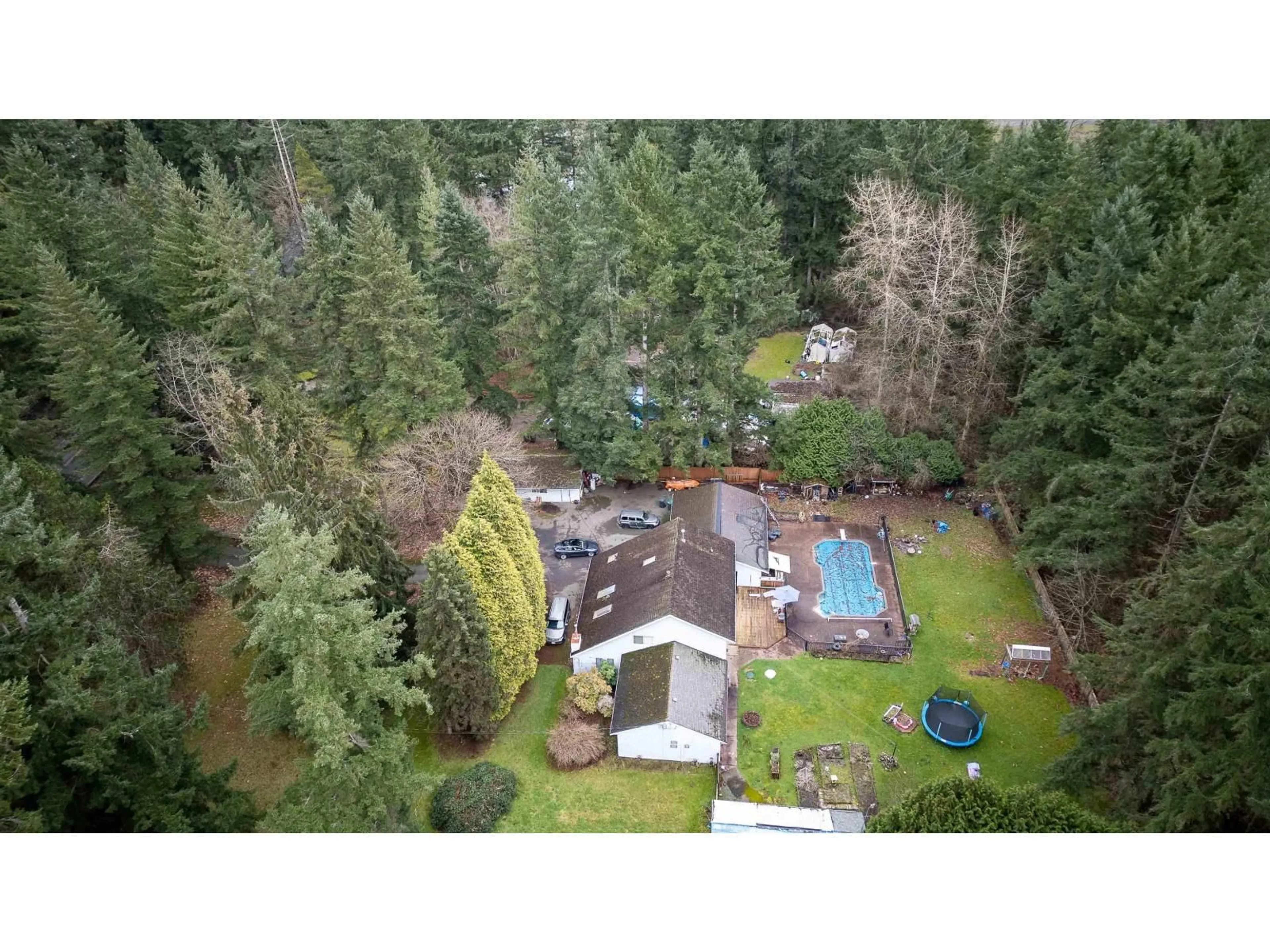 A pic from outside/outdoor area/front of a property/back of a property/a pic from drone, forest/trees view for 20108 32 AVENUE, Langley British Columbia V2Z2E1