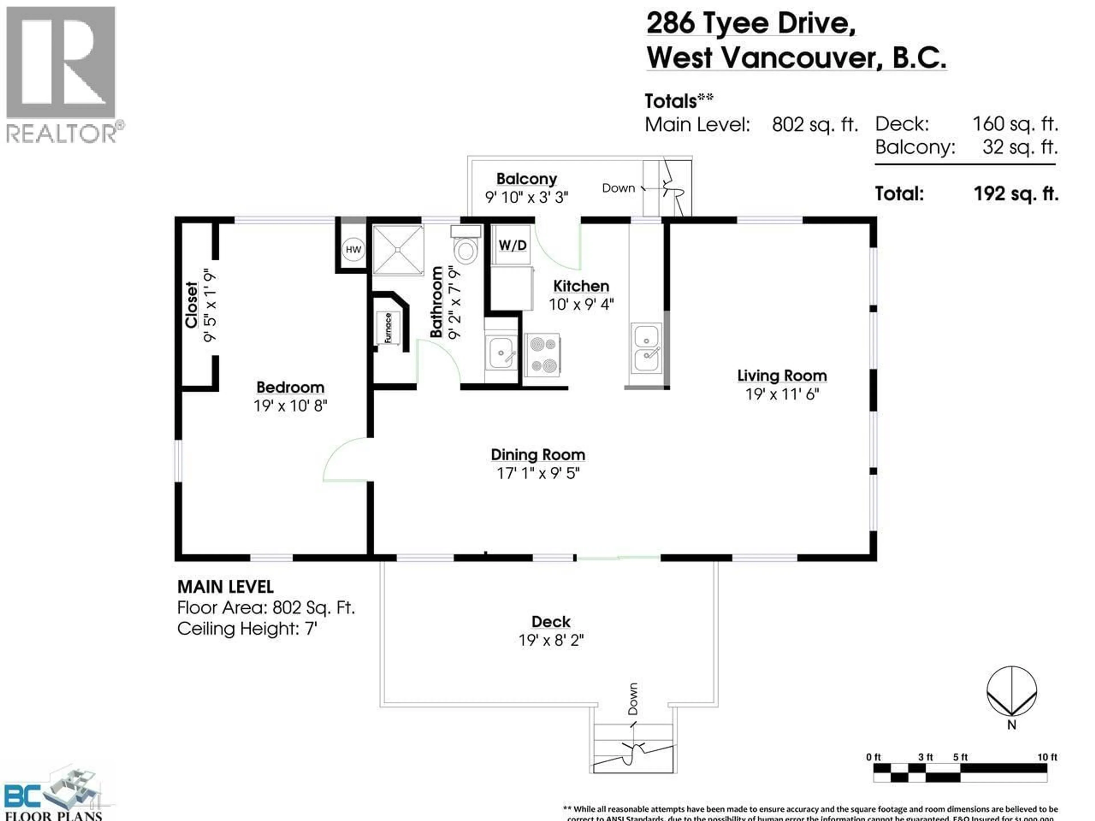 Floor plan for 286 TYEE DRIVE, West Vancouver British Columbia V7P1C7