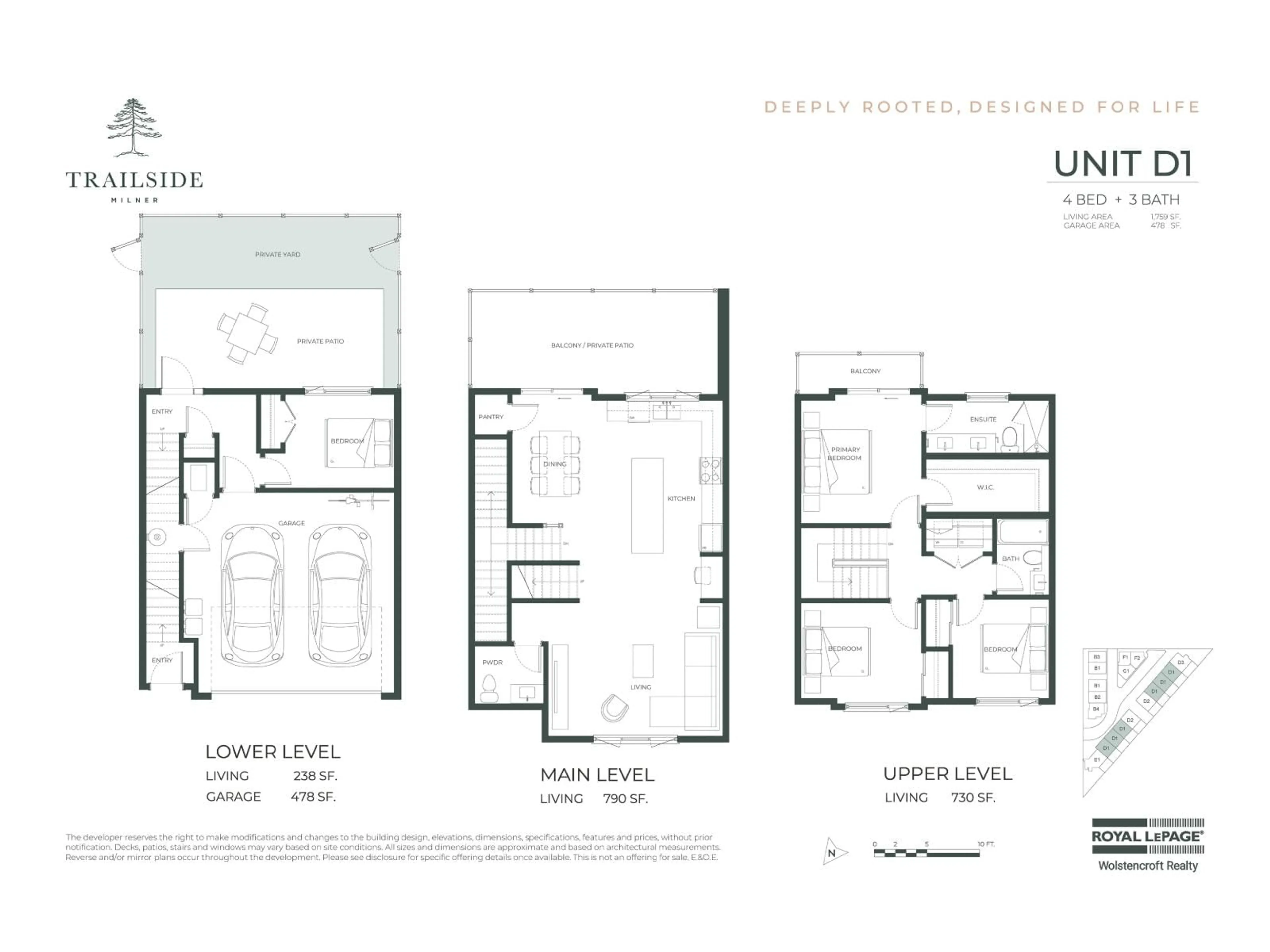 Floor plan for 10 - 6828 208A STREET, Langley British Columbia V2Y2R7