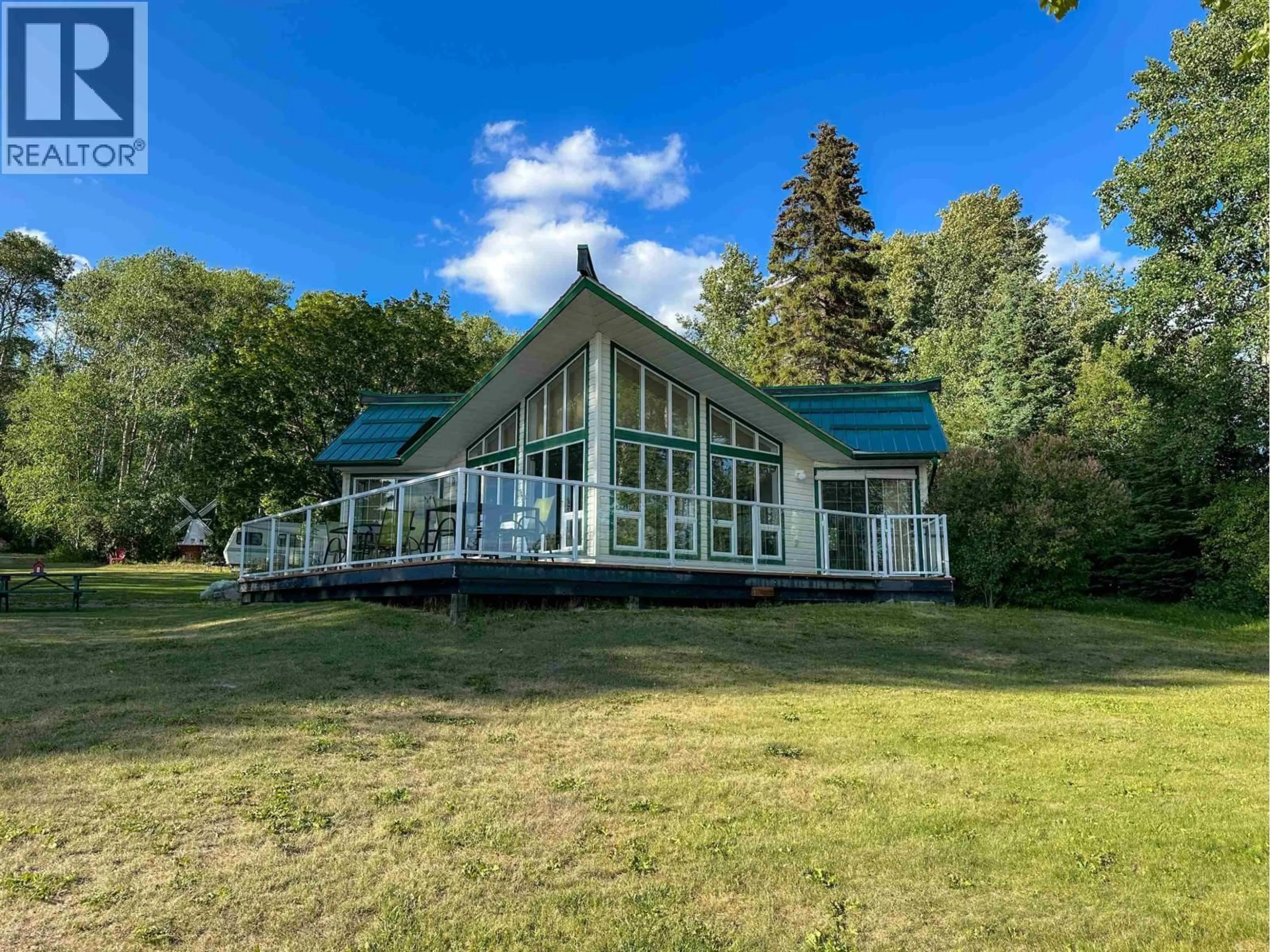 A pic from outside/outdoor area/front of a property/back of a property/a pic from drone, water/lake/river/ocean view for 102 BILLER ROAD, Vanderhoof British Columbia V8J0A5
