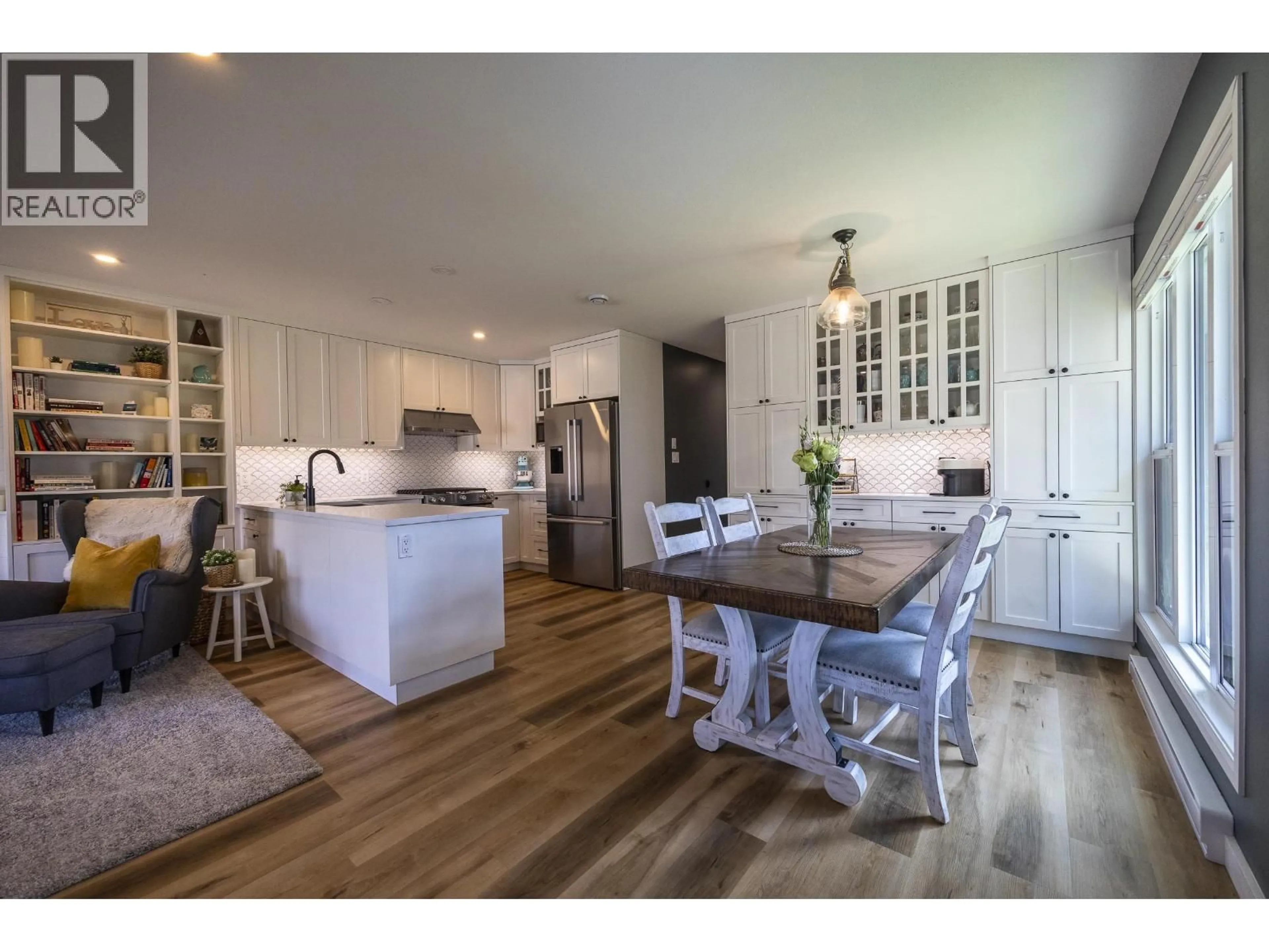 Open concept kitchen, wood/laminate floor for 1 - 2218 EVERGREEN STREET, Terrace British Columbia V8G2P8