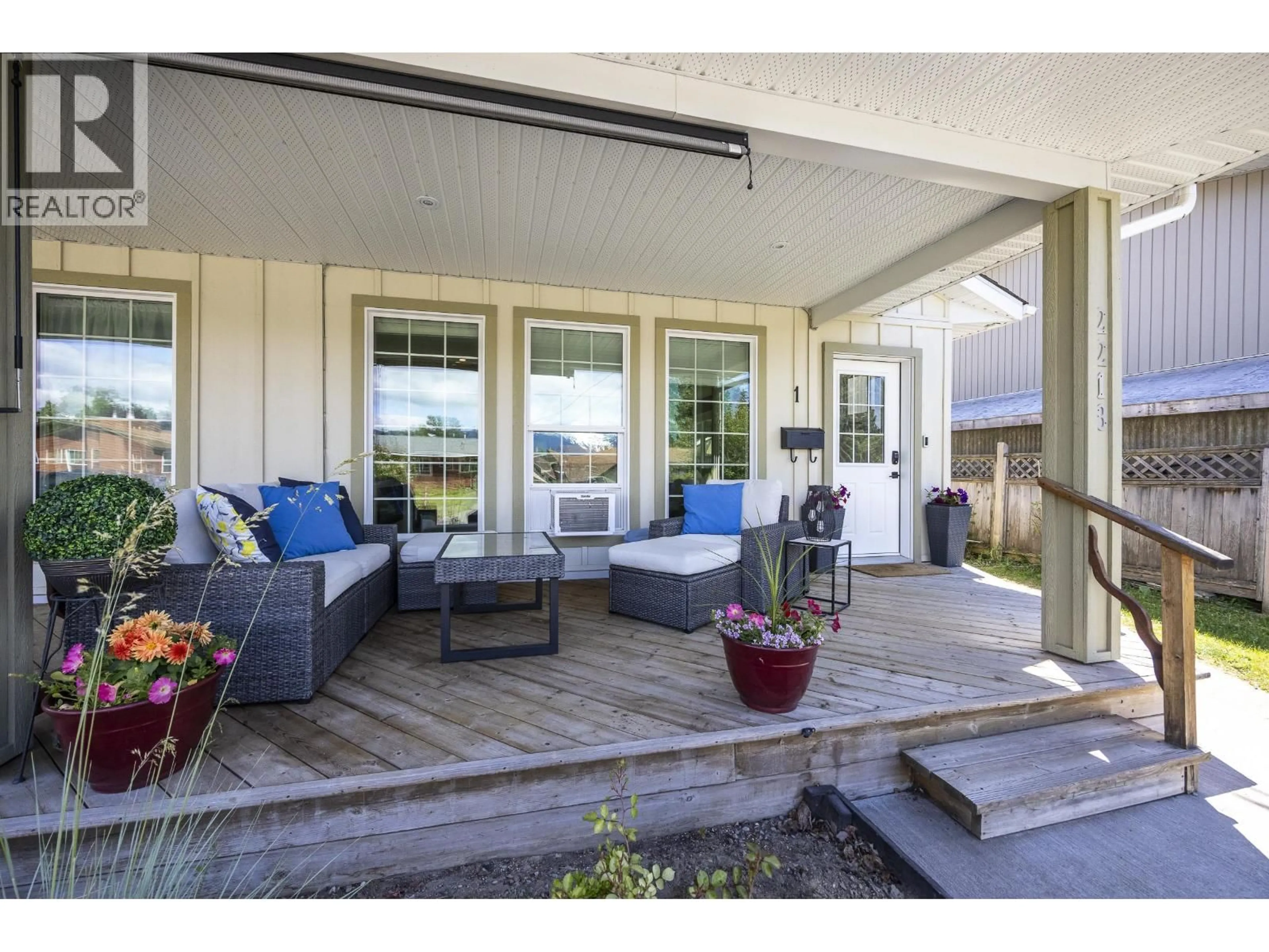 Patio, water/lake/river/ocean view for 1 - 2218 EVERGREEN STREET, Terrace British Columbia V8G2P8