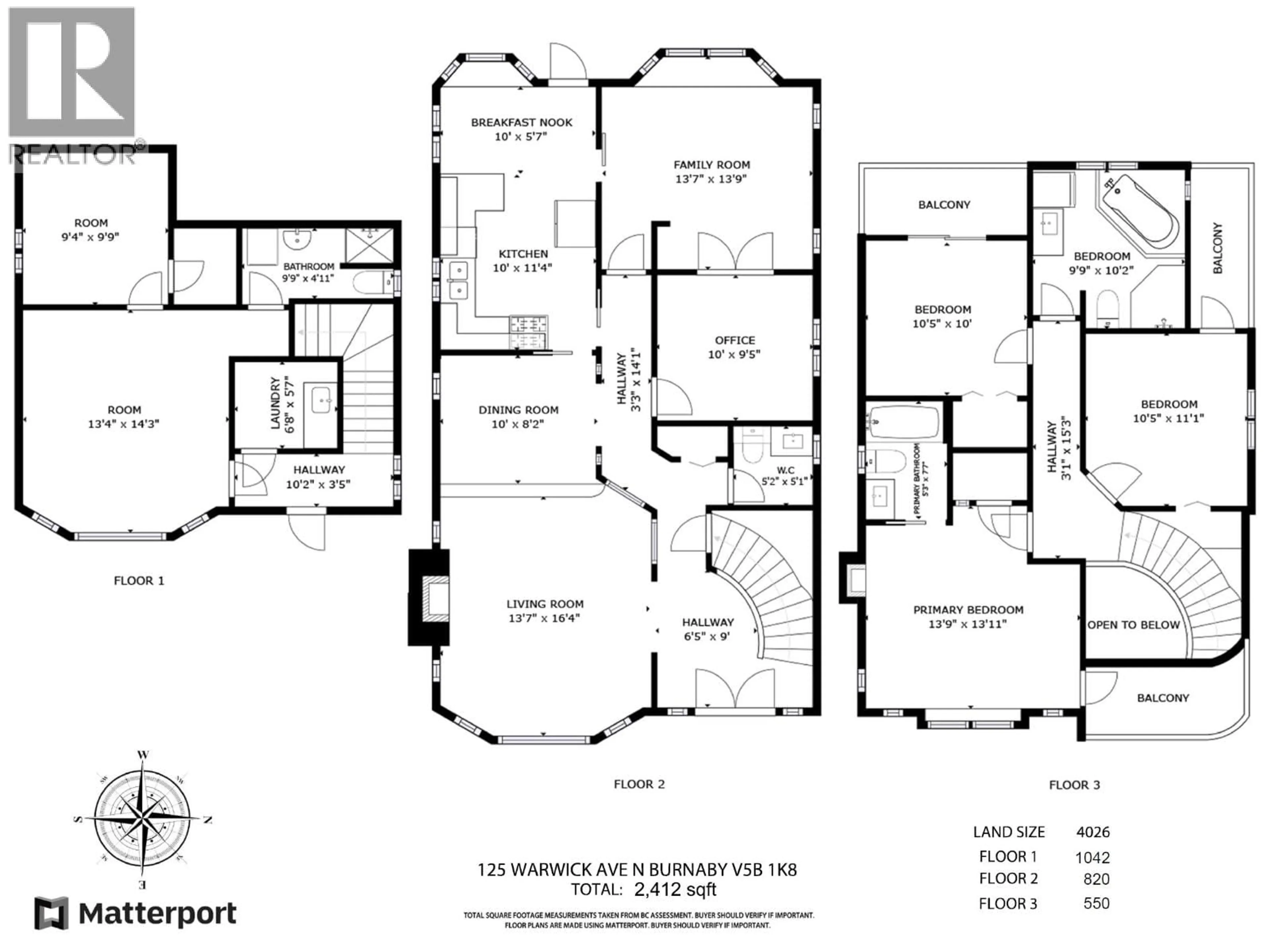 Floor plan for 125 WARWICK AVENUE, Burnaby British Columbia V5B1K8