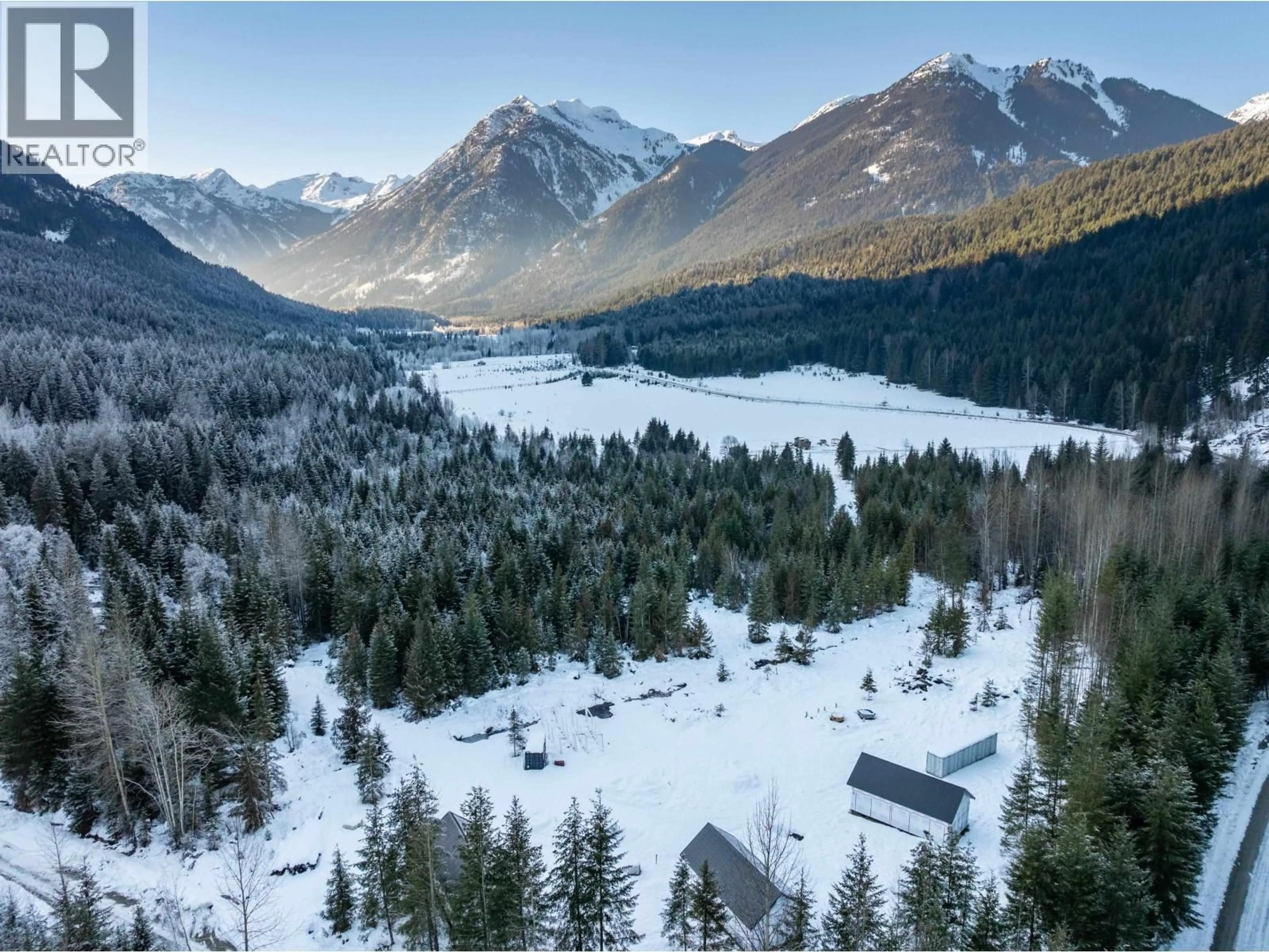 A pic from outside/outdoor area/front of a property/back of a property/a pic from drone, mountain view for 2730 BLACKWATER ROAD, D'Arcy British Columbia V0N1L0