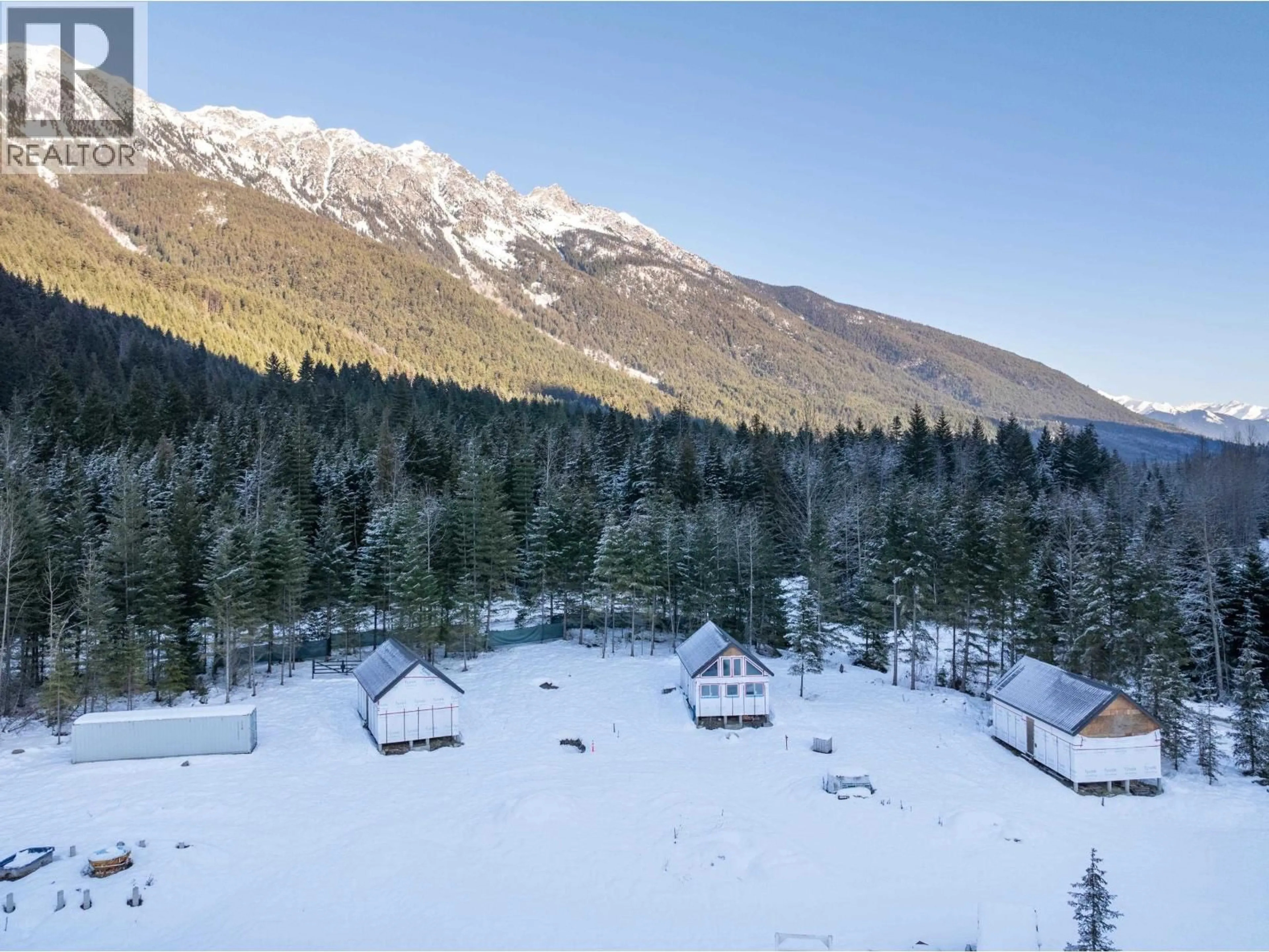 A pic from outside/outdoor area/front of a property/back of a property/a pic from drone, mountain view for 2730 BLACKWATER ROAD, D'Arcy British Columbia V0N1L0