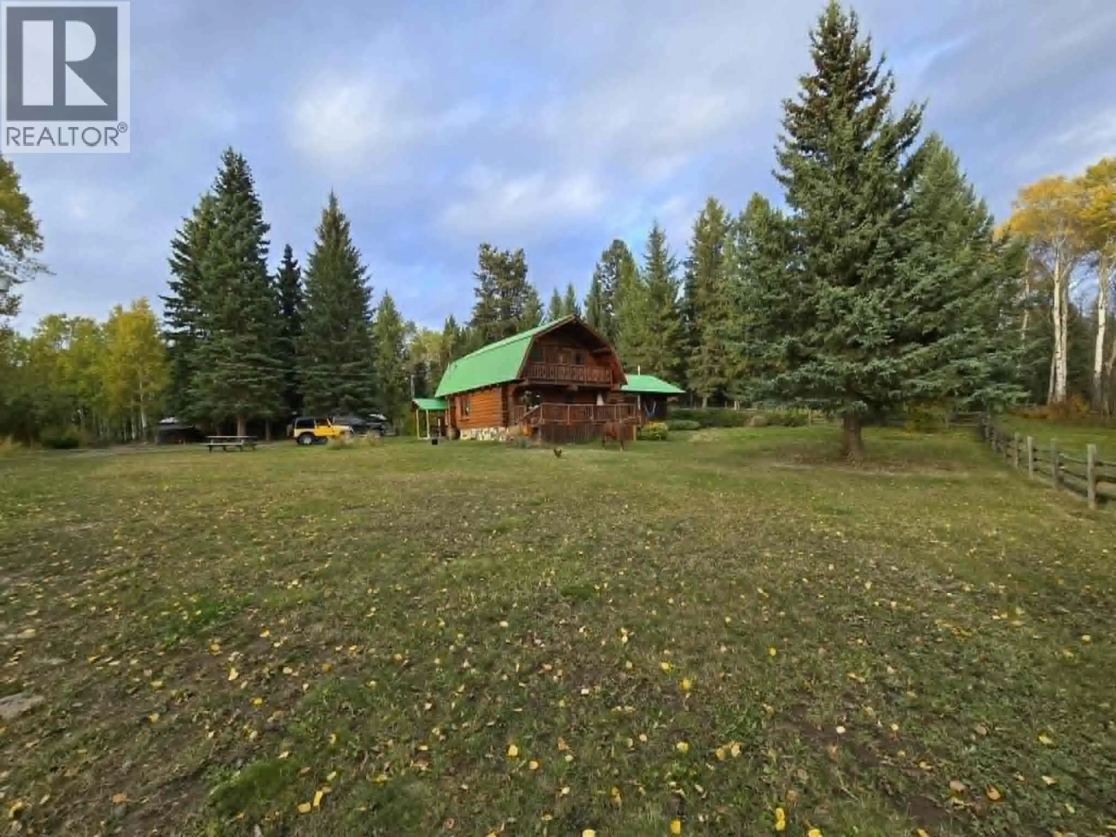 A pic from outside/outdoor area/front of a property/back of a property/a pic from drone, forest/trees view for 7671 RUTHERFORD ROAD, Bridge Lake British Columbia V0K1E0