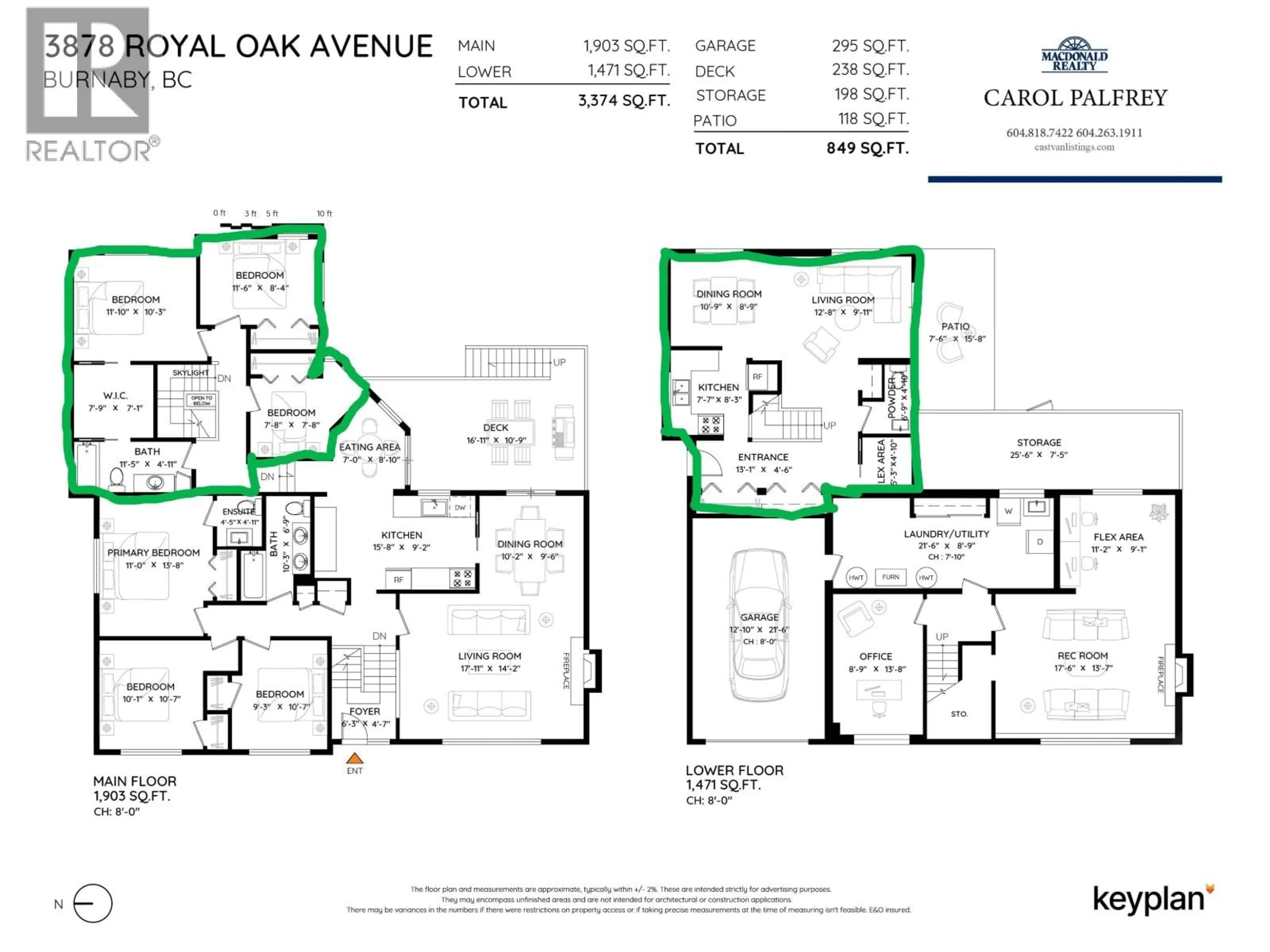 Floor plan for 3878 ROYAL OAK AVENUE, Burnaby British Columbia V5G3M2