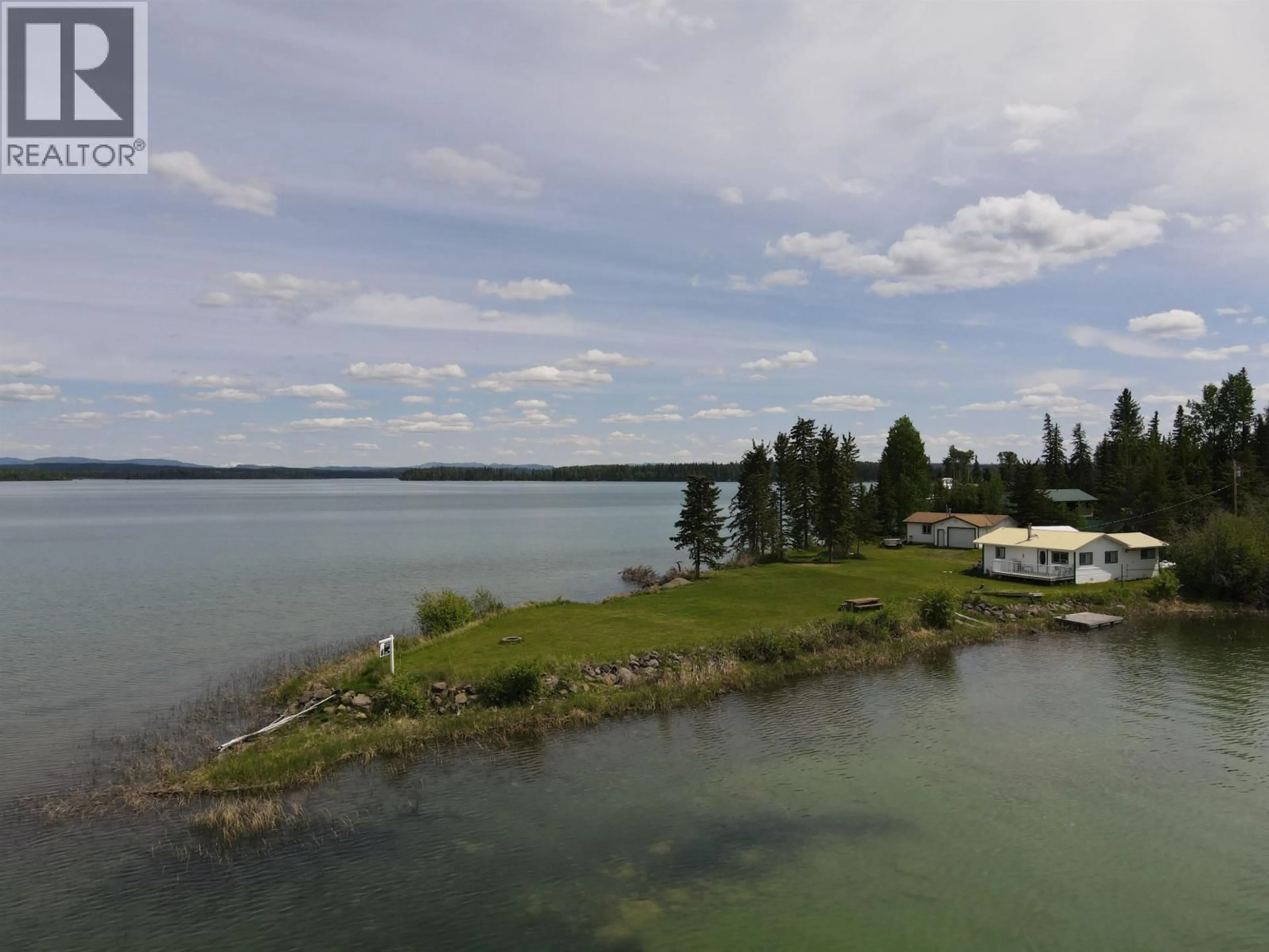 A pic from outside/outdoor area/front of a property/back of a property/a pic from drone, water/lake/river/ocean view for 7597 NORTH POINT ROAD, Sheridan Lake British Columbia V0K1X1