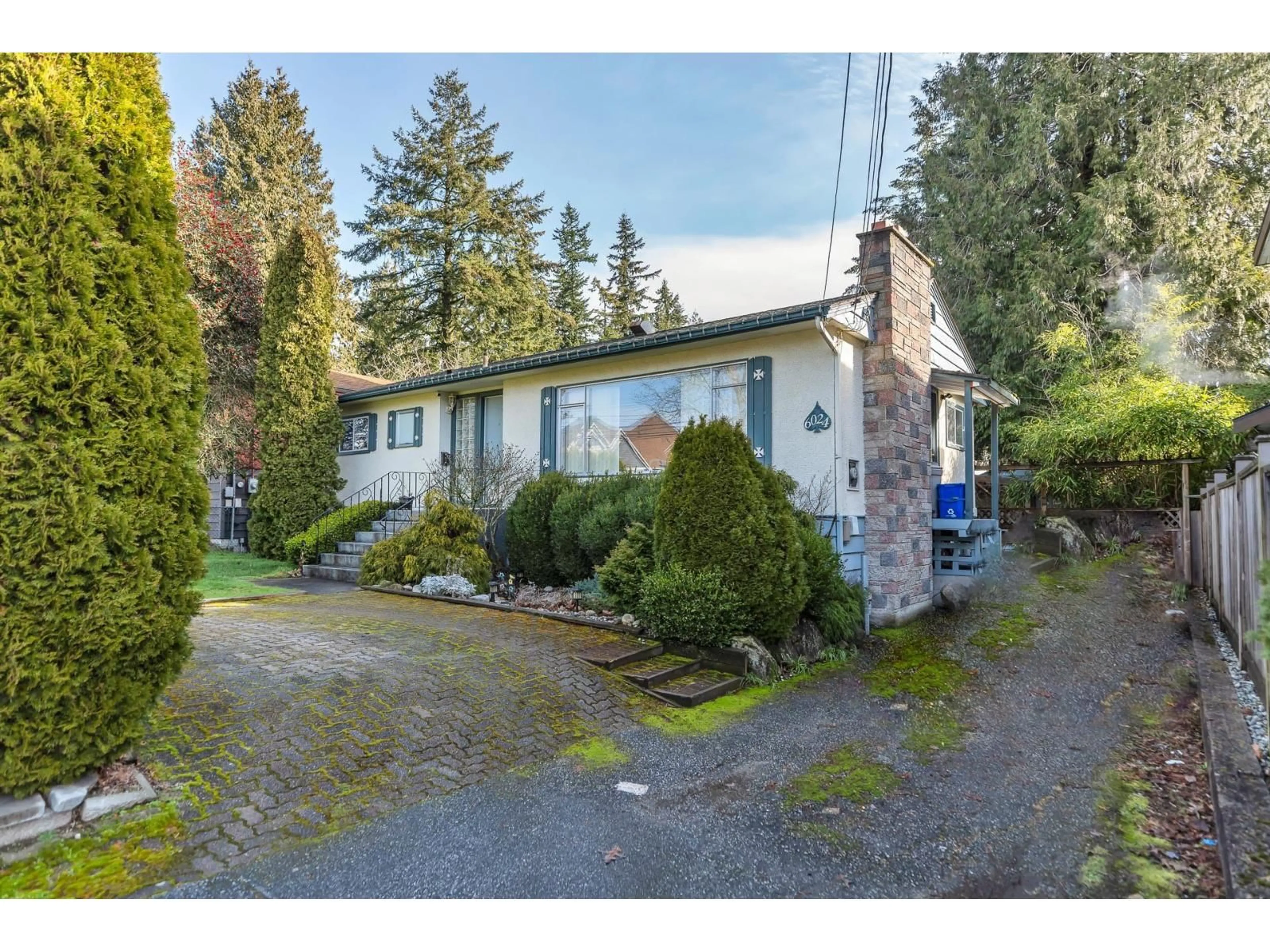 A pic from outside/outdoor area/front of a property/back of a property/a pic from drone, street for 6024 128 STREET, Surrey British Columbia V3X1T1
