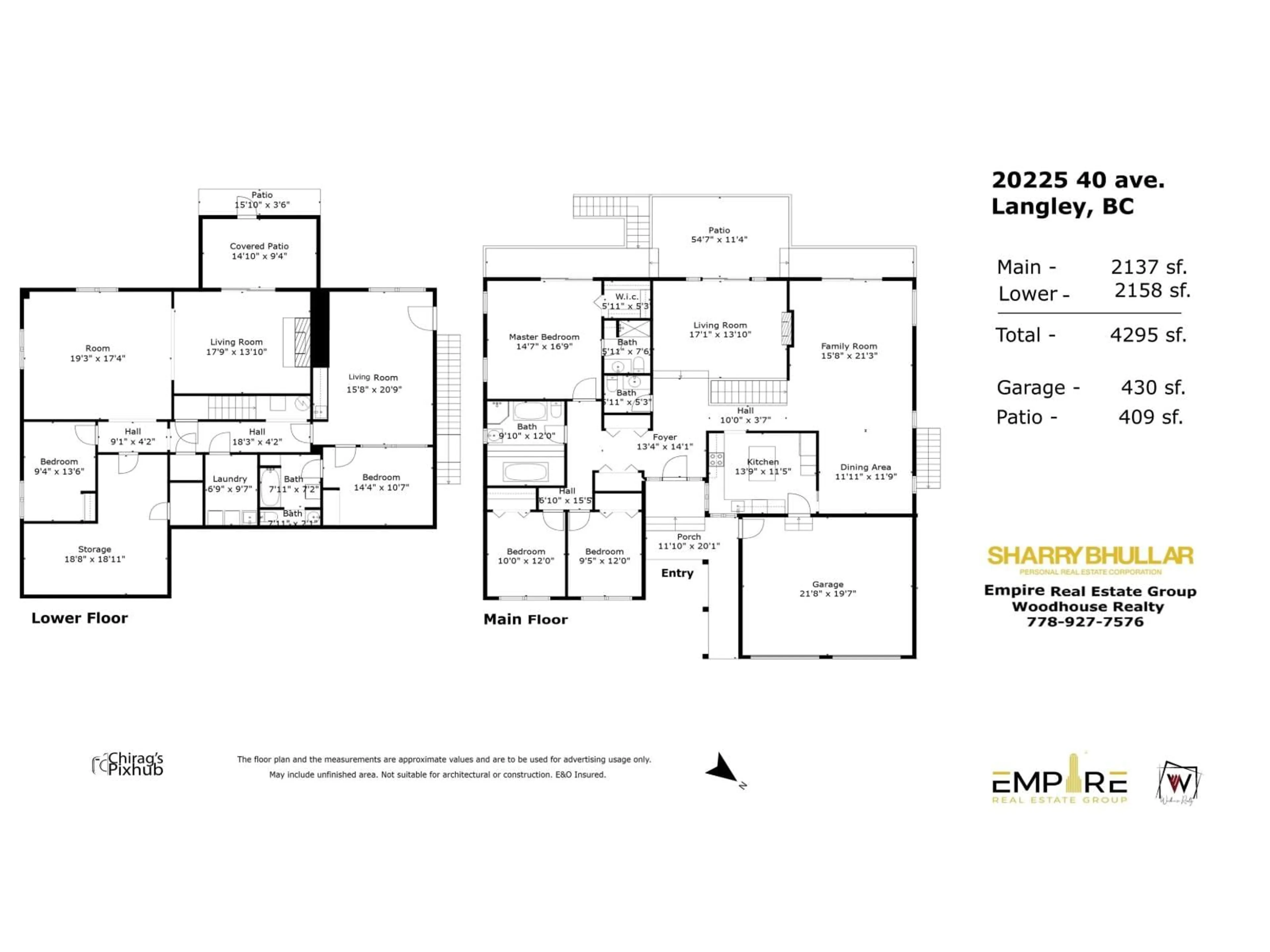 Floor plan for 20225 40 AVENUE, Langley British Columbia V3A2W8