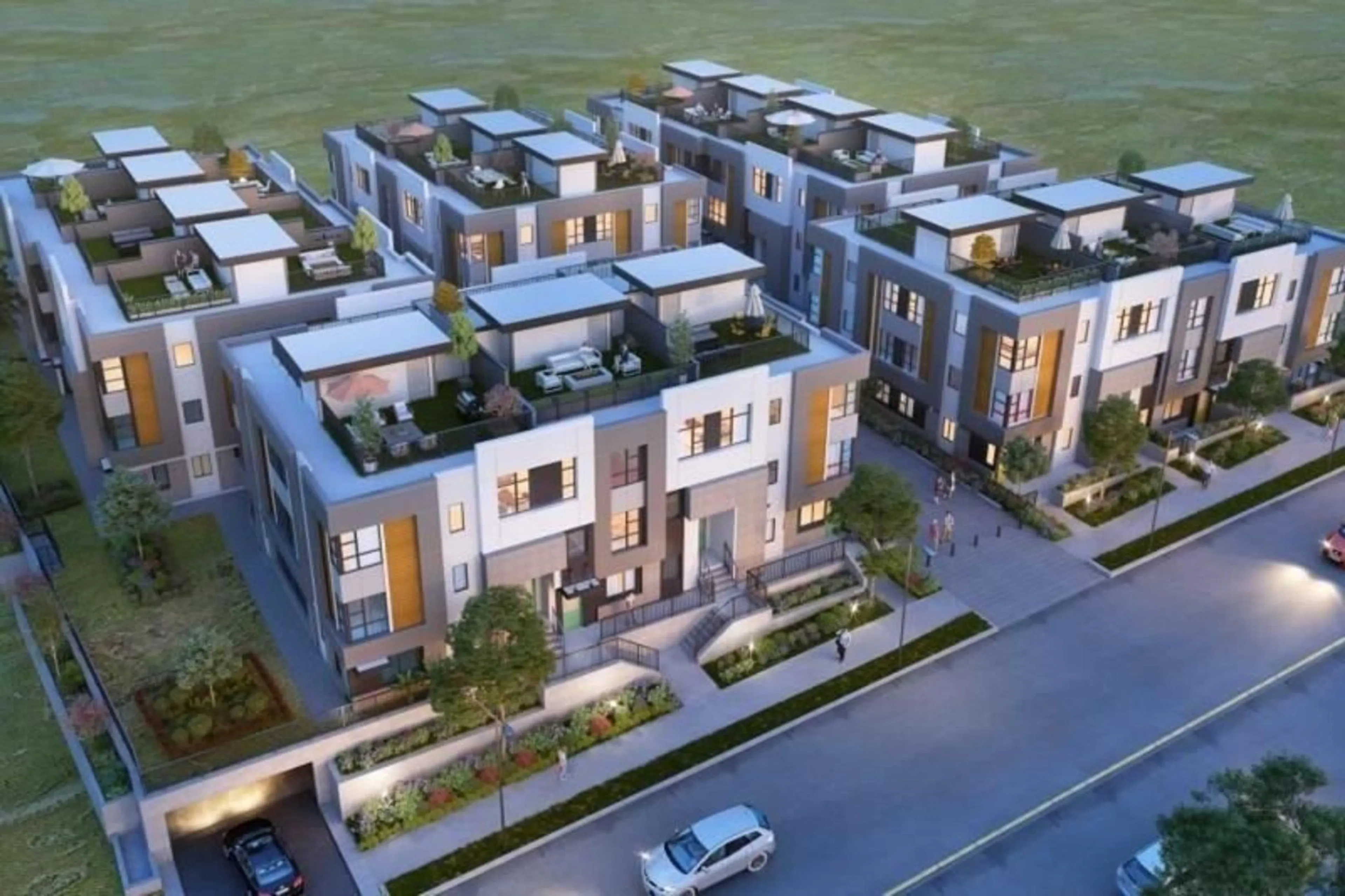 A pic from outside/outdoor area/front of a property/back of a property/a pic from drone, street for 2 - 1419 MCCALLUM ROAD, Abbotsford British Columbia V2S8B2