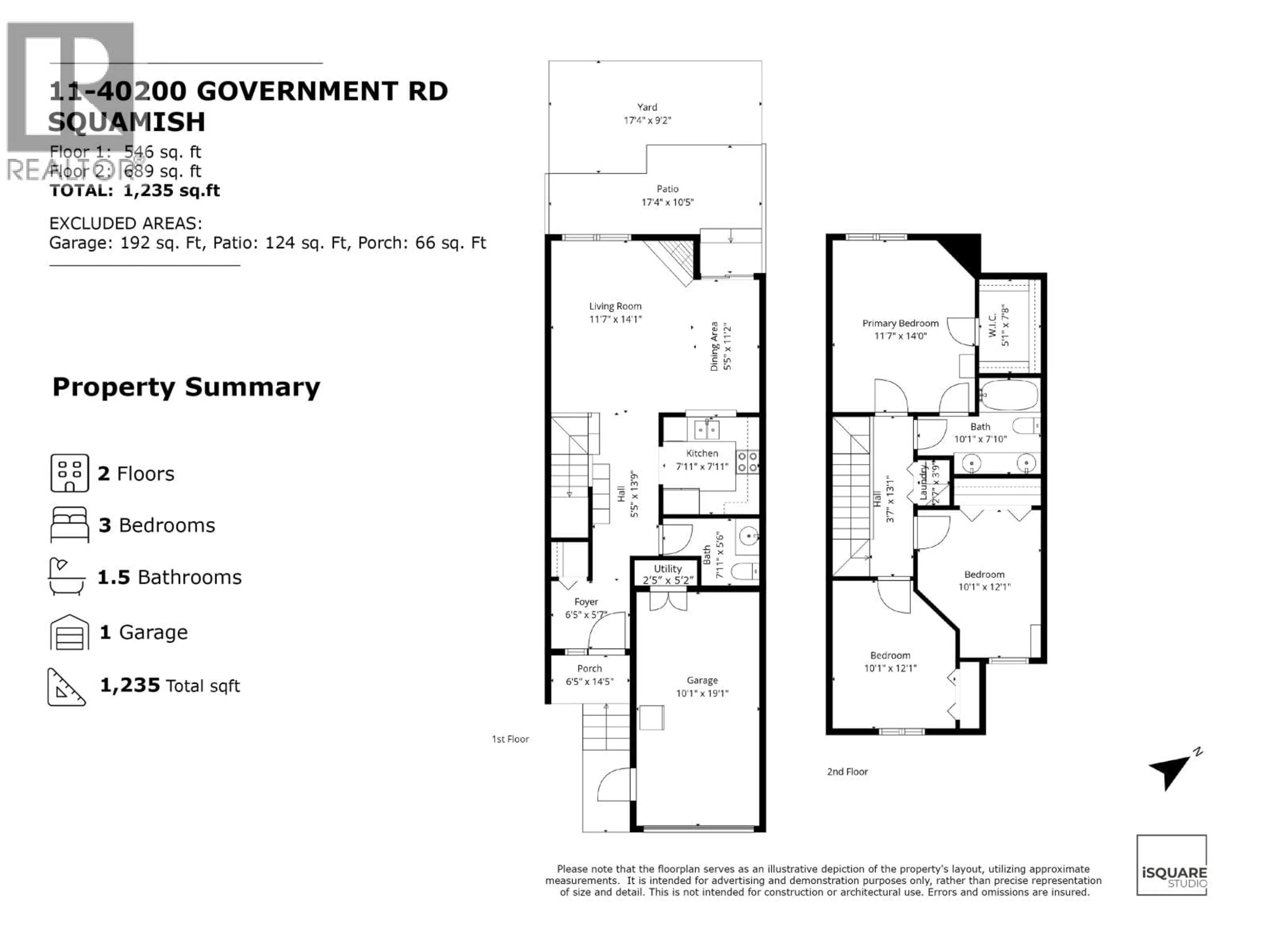 Floor plan for 11 - 40200 GOVERNMENT ROAD, Squamish British Columbia V8B0G6