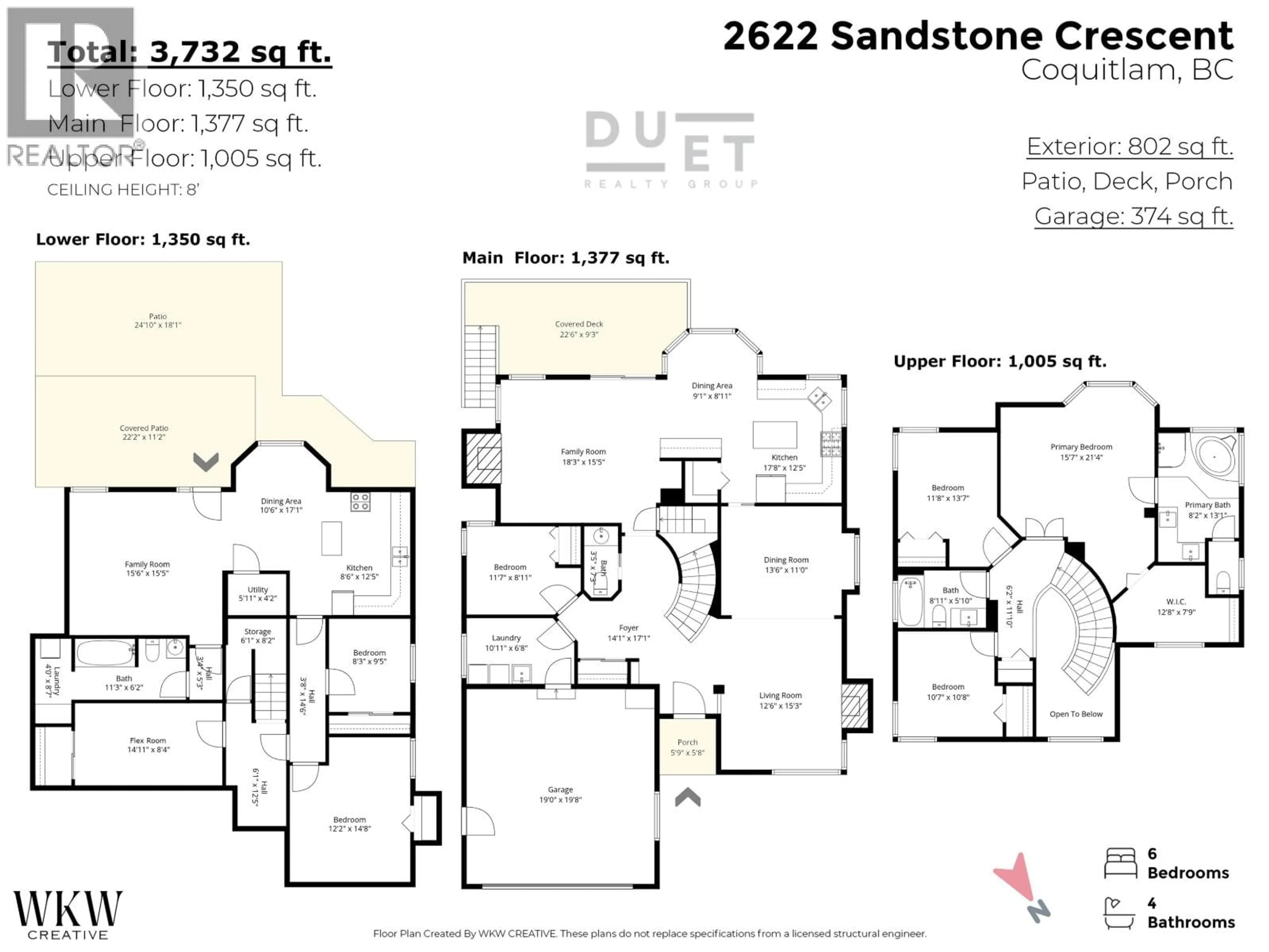 Floor plan for 2622 SANDSTONE CRESCENT, Coquitlam British Columbia V3E2T8