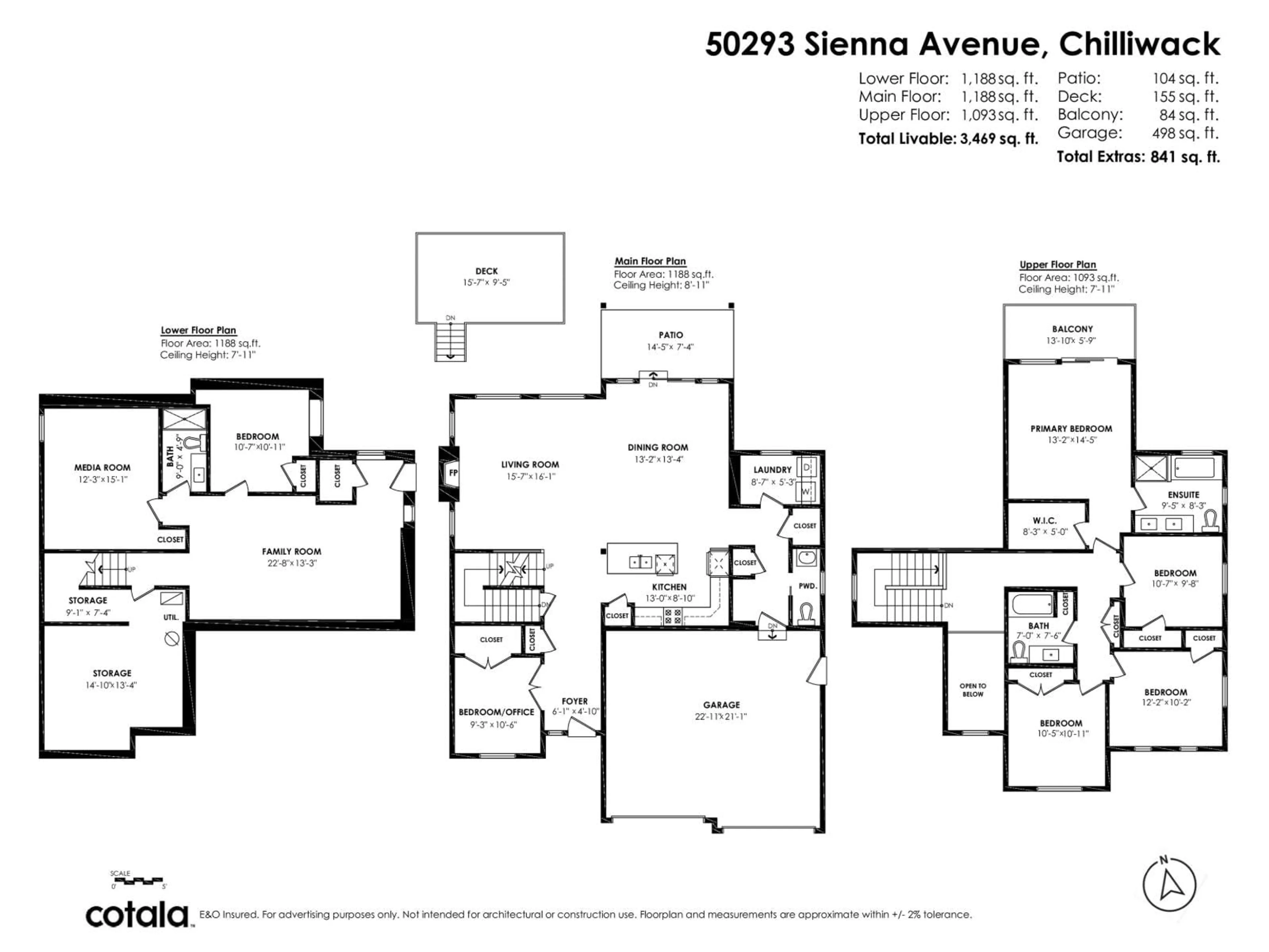 Floor plan for 50293 SIENNA AVENUE, Chilliwack British Columbia V4Z0C4