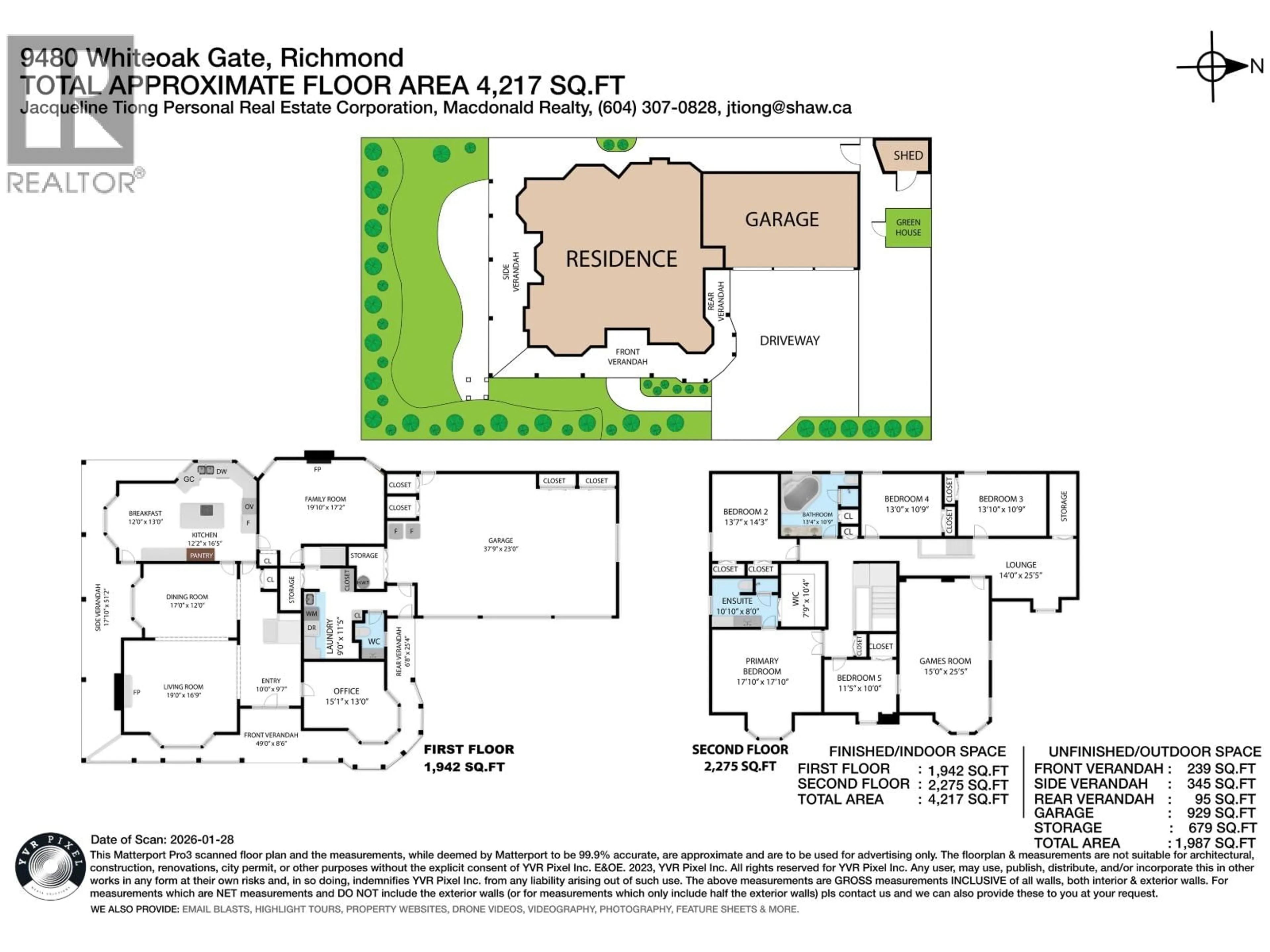 Floor plan for 9480 WHITEOAK GATE, Richmond British Columbia V7E6A6