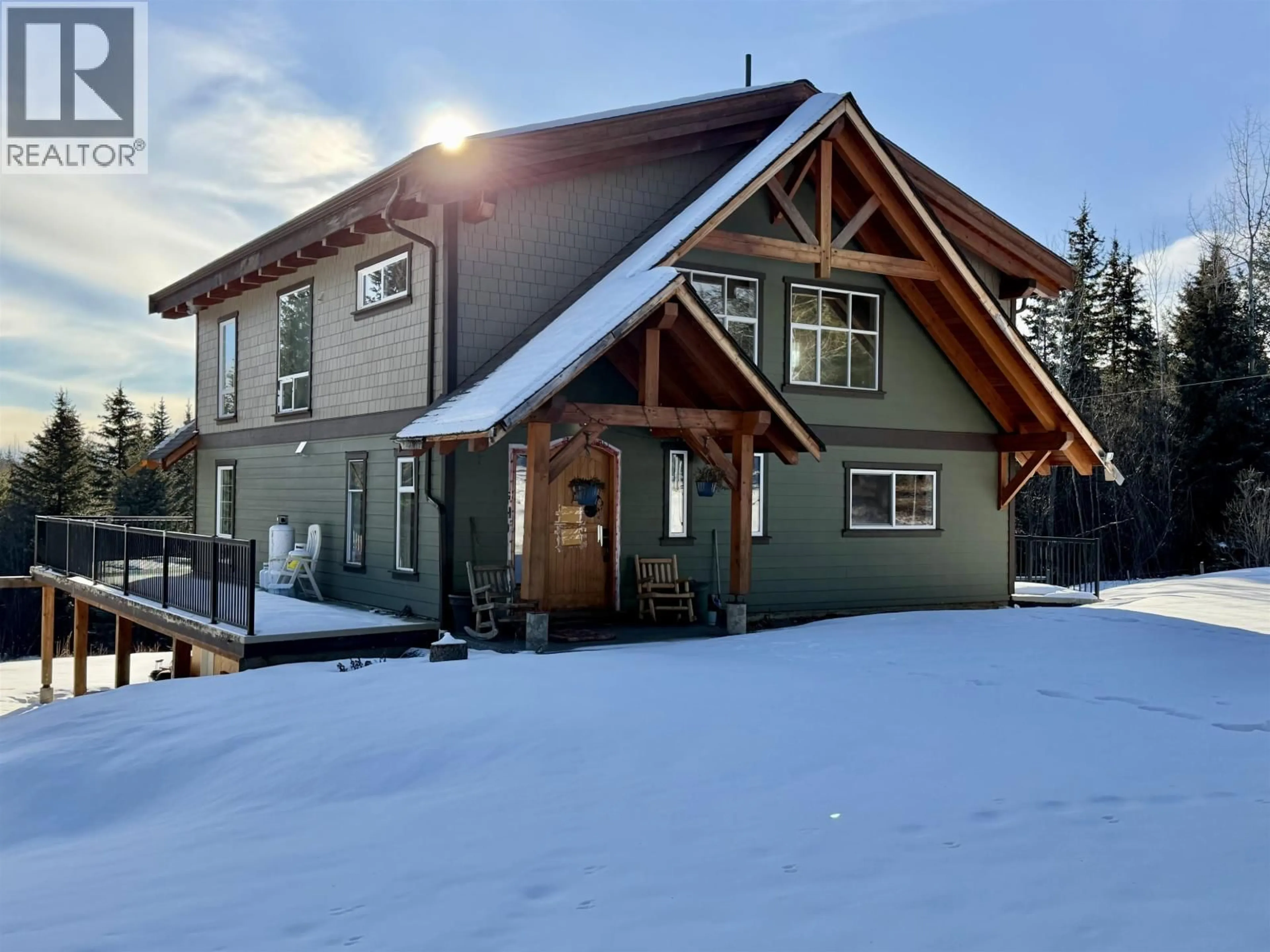 A pic from outside/outdoor area/front of a property/back of a property/a pic from drone, unknown for 6995 COLGAN ROAD, 100 Mile House British Columbia V0K1X1