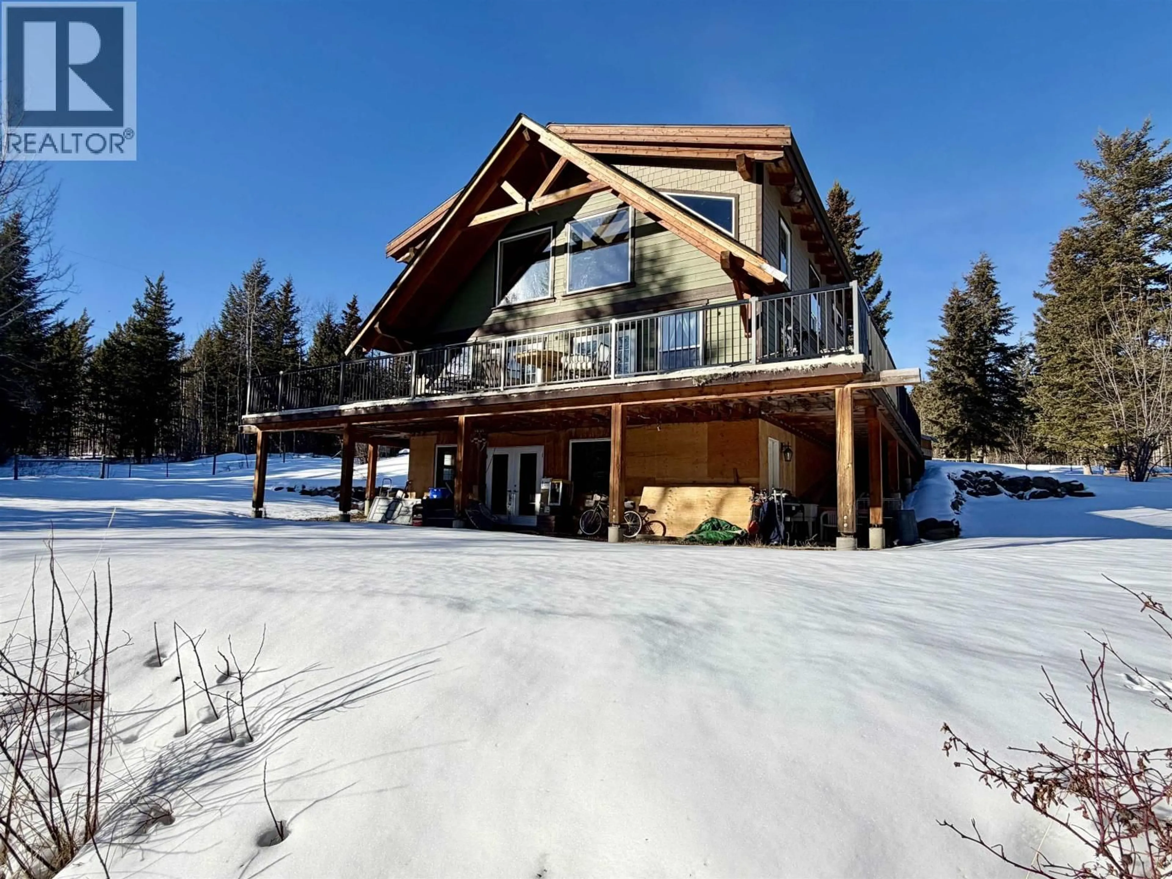 A pic from outside/outdoor area/front of a property/back of a property/a pic from drone, unknown for 6995 COLGAN ROAD, 100 Mile House British Columbia V0K1X1