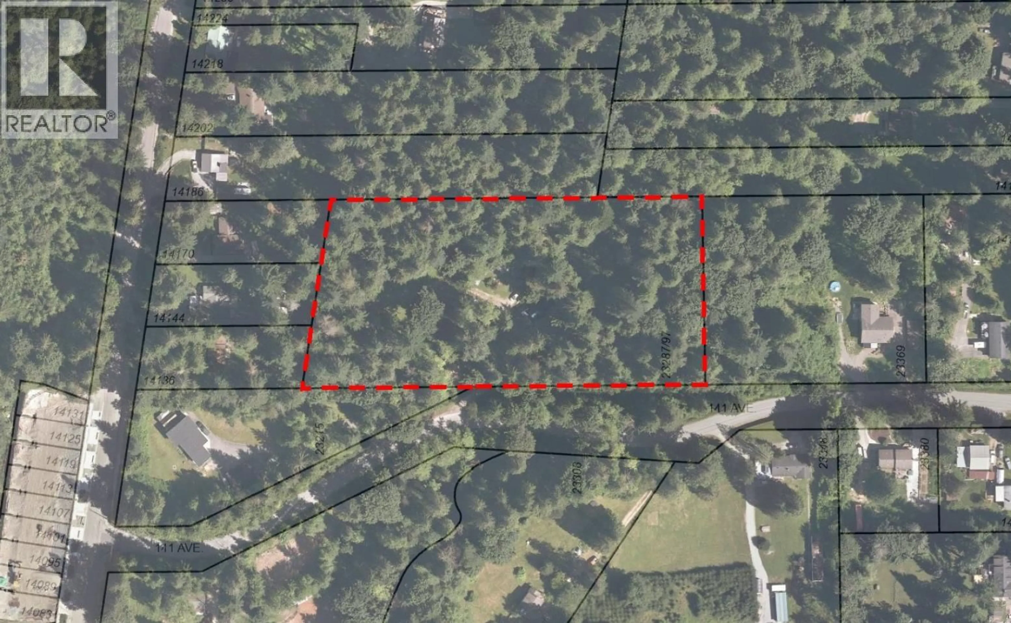 A pic from outside/outdoor area/front of a property/back of a property/a pic from drone, forest/trees view for 23287 141 AVENUE, Maple Ridge British Columbia V4R2R4