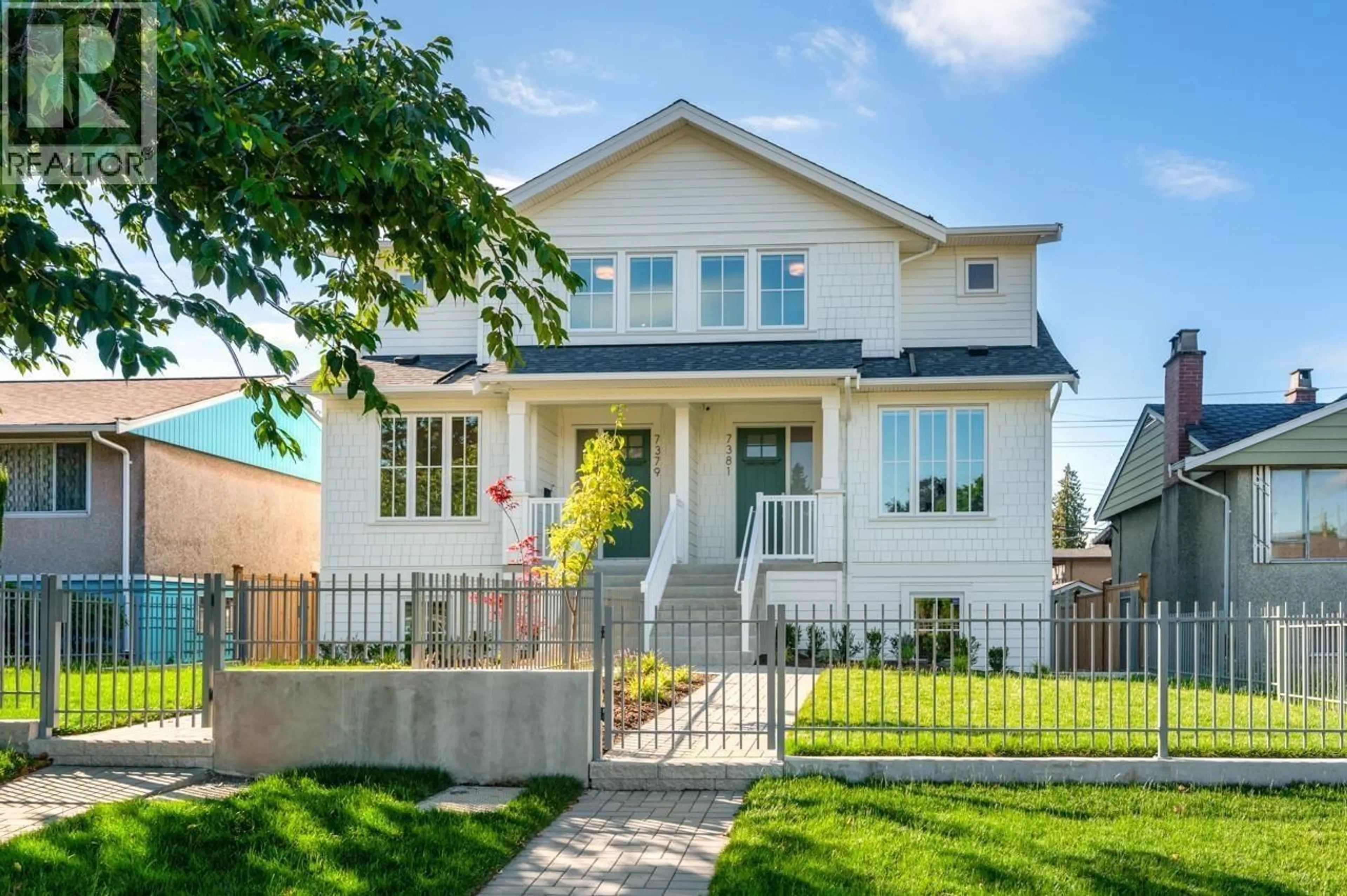 Home with vinyl exterior material, street for 7381 IMPERIAL STREET, Burnaby British Columbia V5E1N8