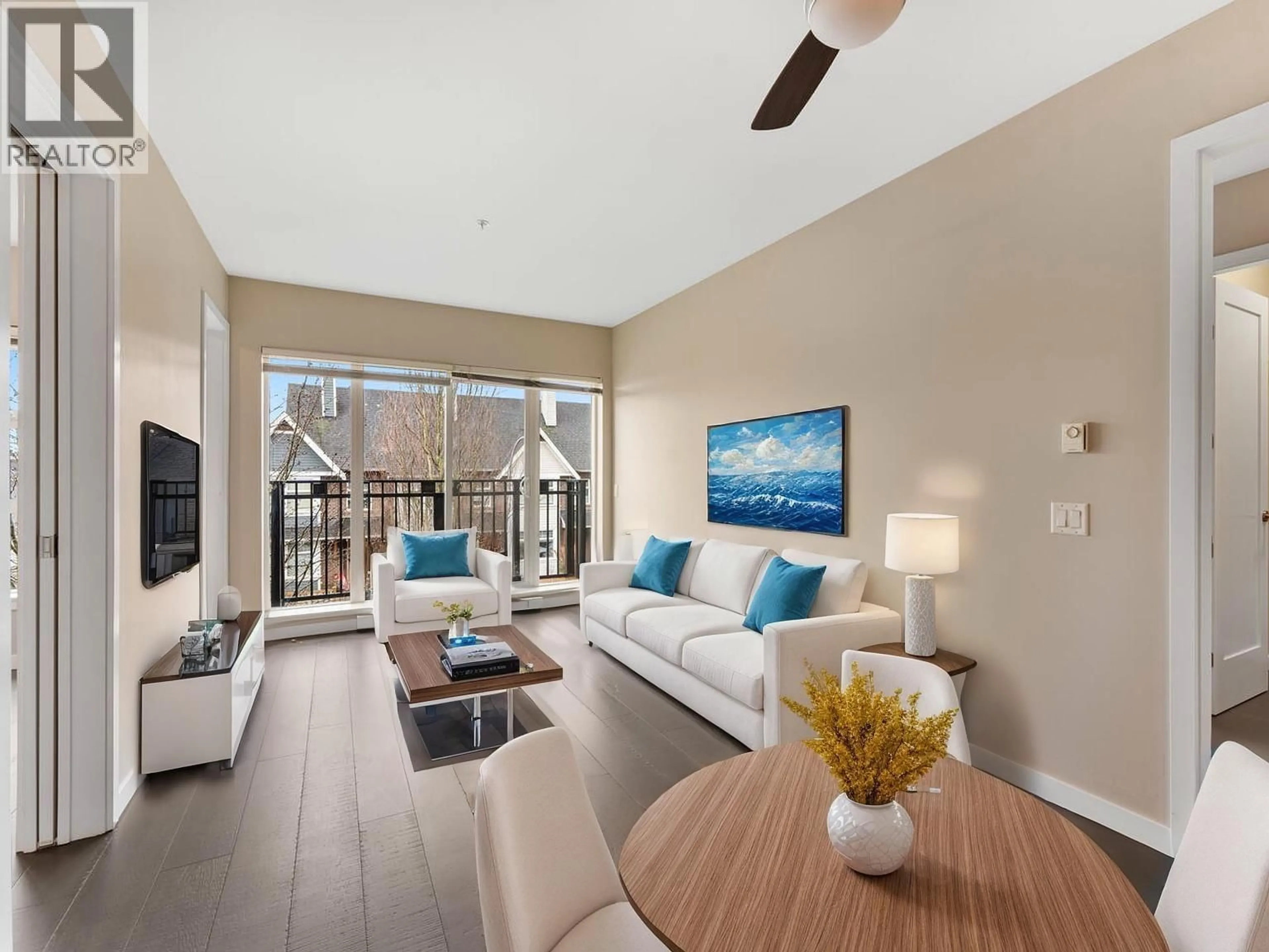 Living room with furniture, unknown for 208 - 215 BROOKES STREET, New Westminster British Columbia V3M0G5