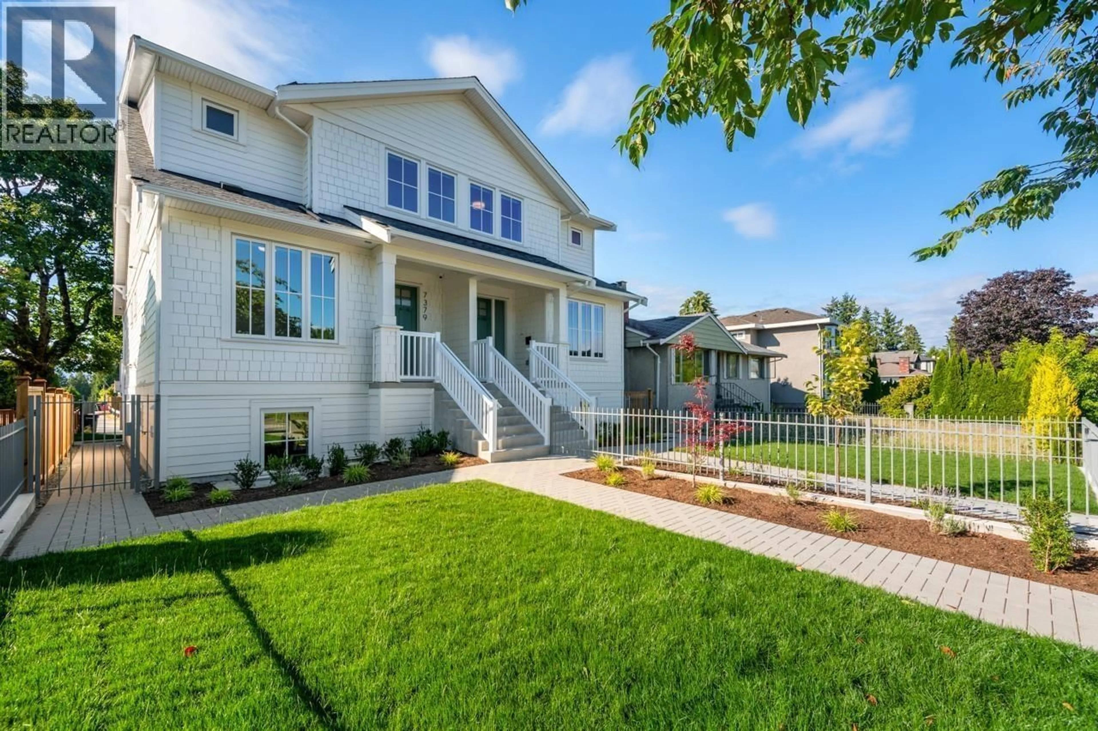 Home with vinyl exterior material, street for 7379 IMPERIAL STREET, Burnaby British Columbia V5E1N8