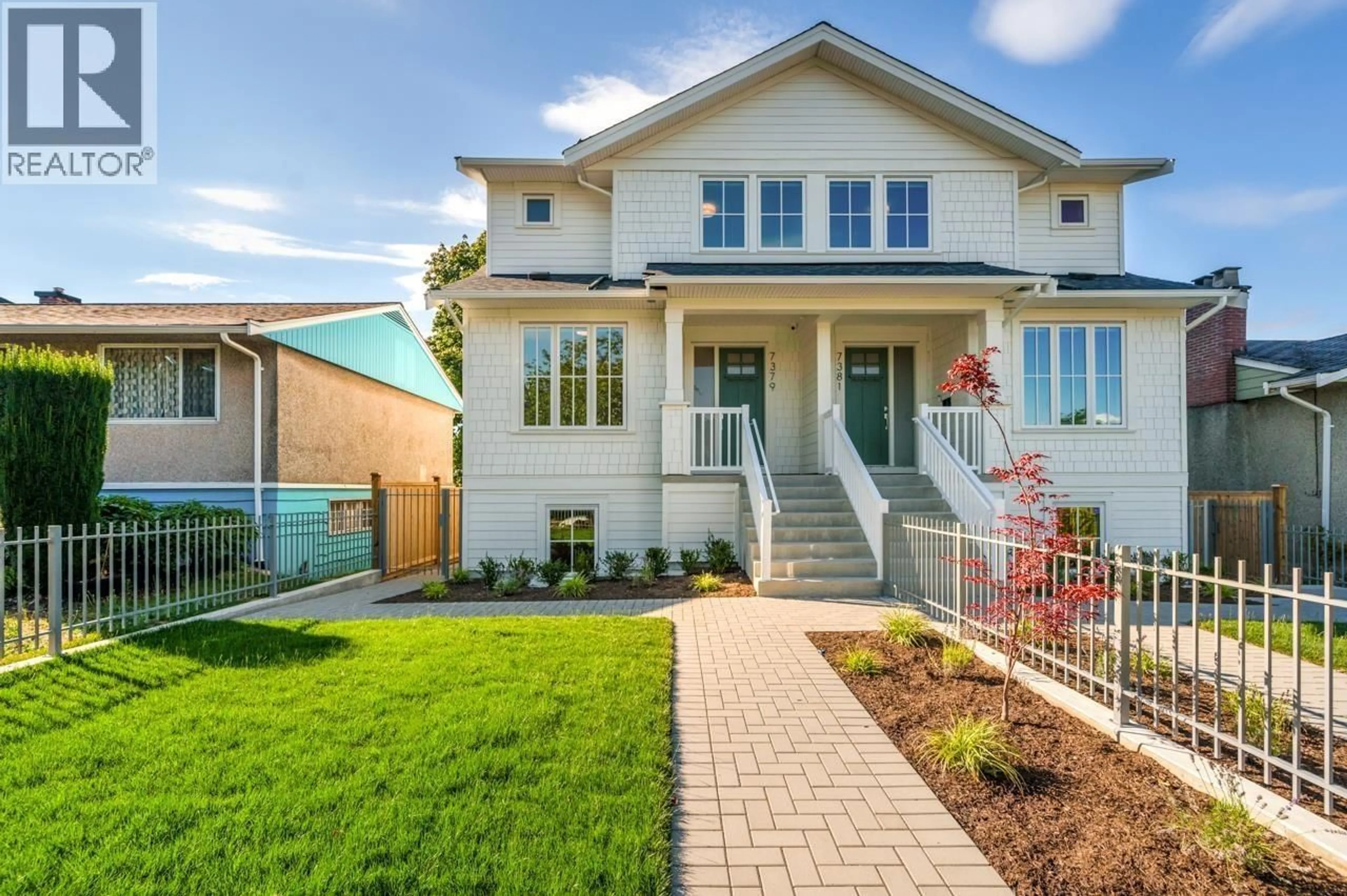 Home with brick exterior material, street for 7379 IMPERIAL STREET, Burnaby British Columbia V5E1N8