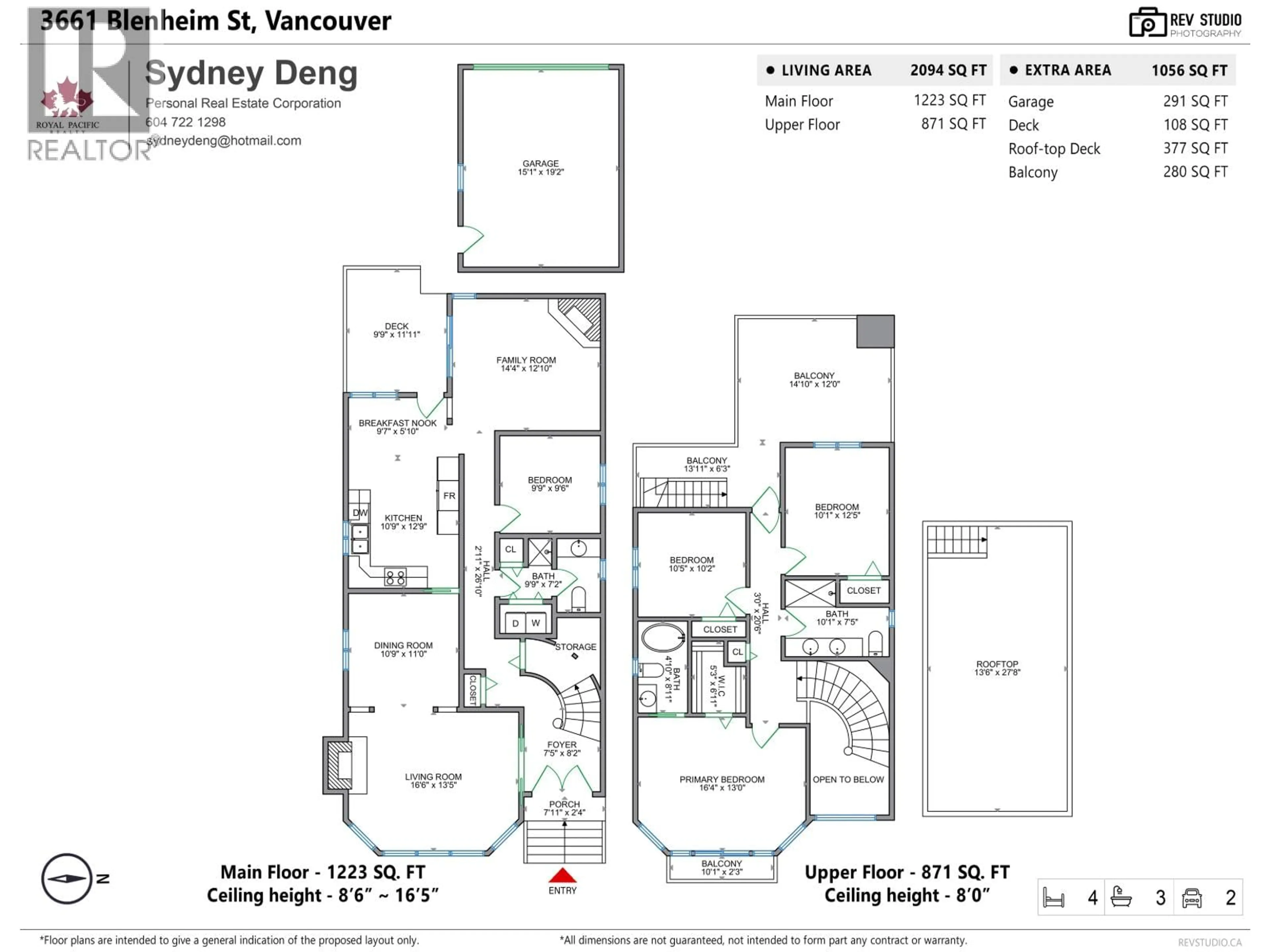 Floor plan for 3661 BLENHEIM STREET, Vancouver British Columbia V6L2Y1