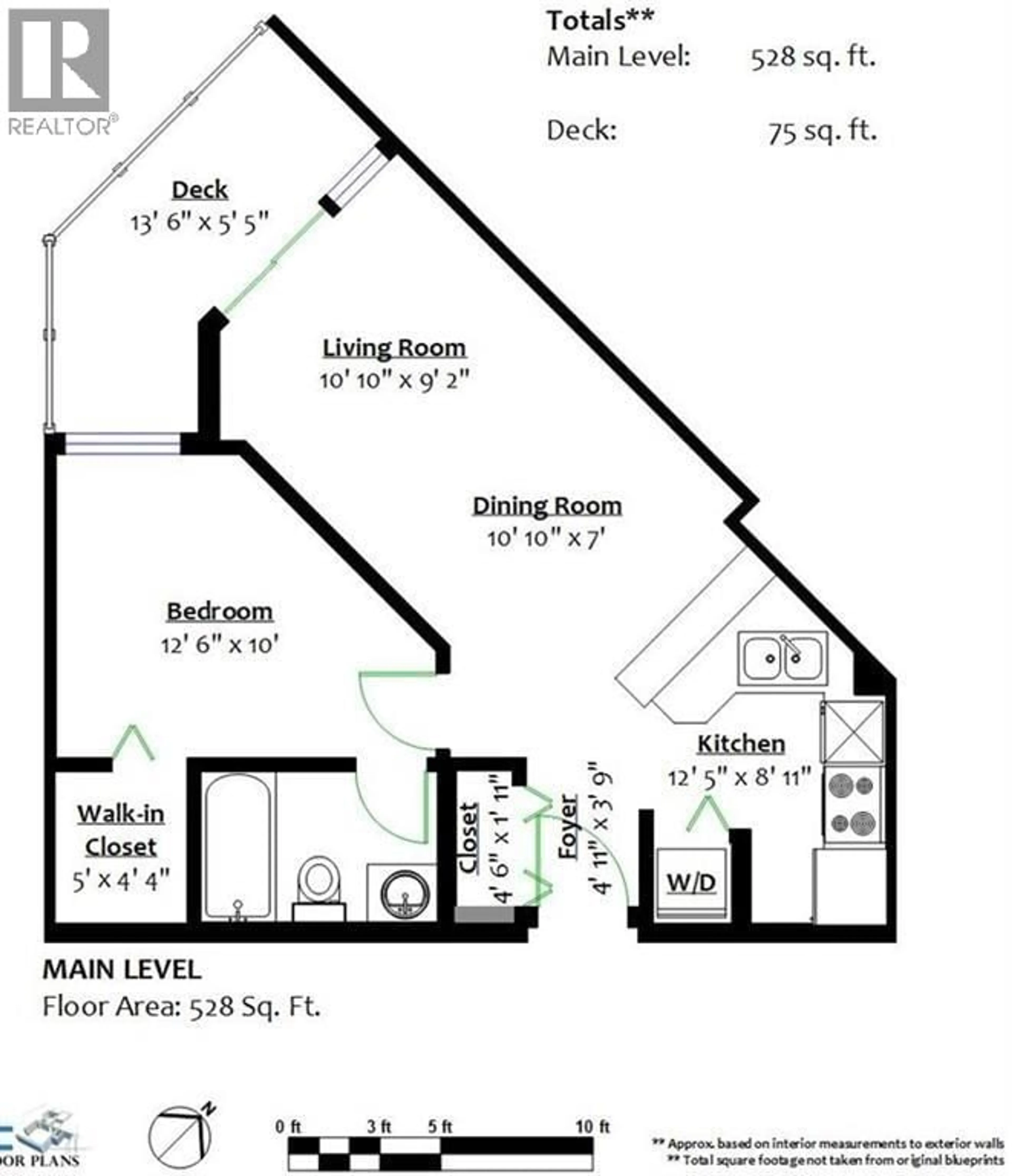 Floor plan for 408 - 6833 VILLAGE, Burnaby British Columbia V5E4M1