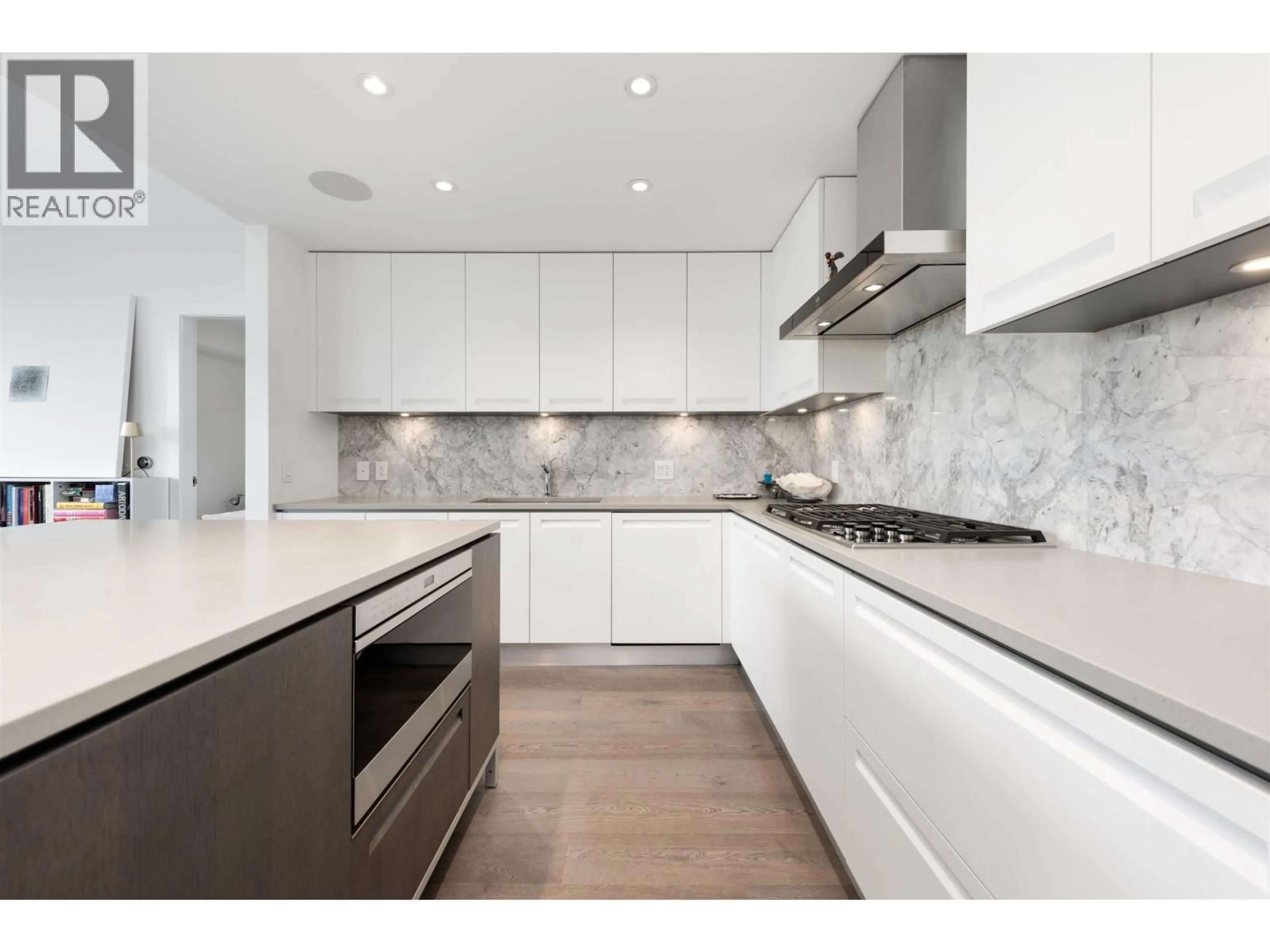 Contemporary kitchen, ceramic/tile floor for 310 - 6333 BOULEVARD, Vancouver British Columbia V6M0C1