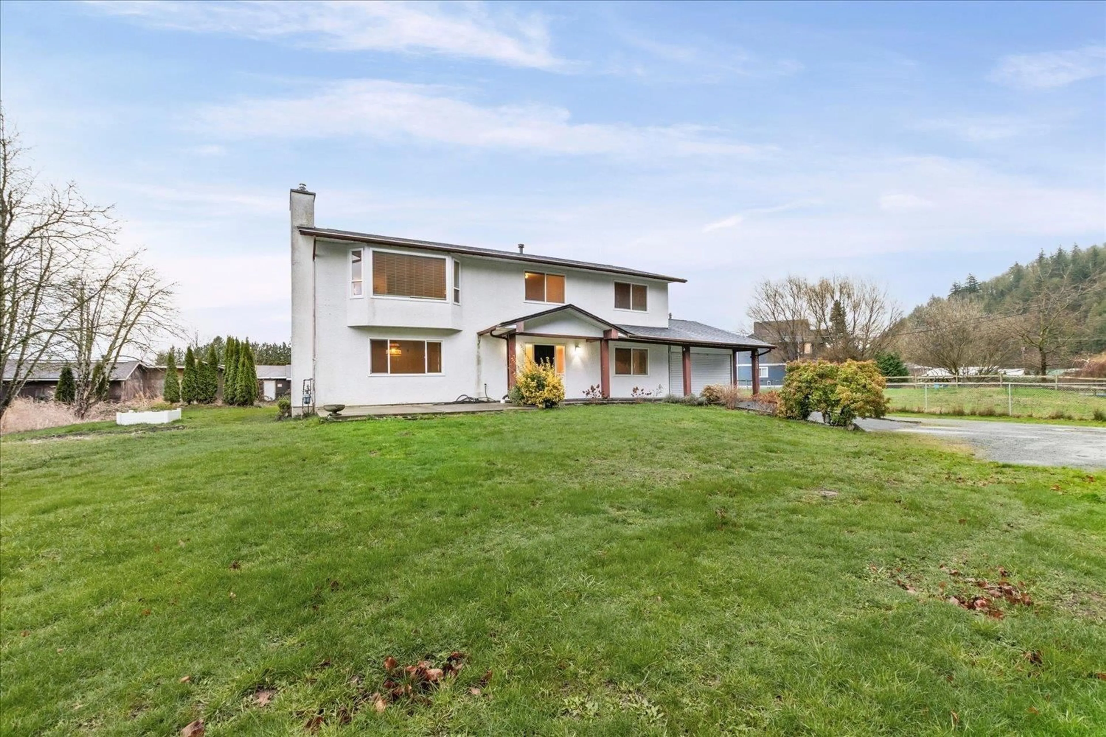 A pic from outside/outdoor area/front of a property/back of a property/a pic from drone, unknown for 43025 VEDDER MOUNTAIN ROAD, Yarrow British Columbia V2R5J8