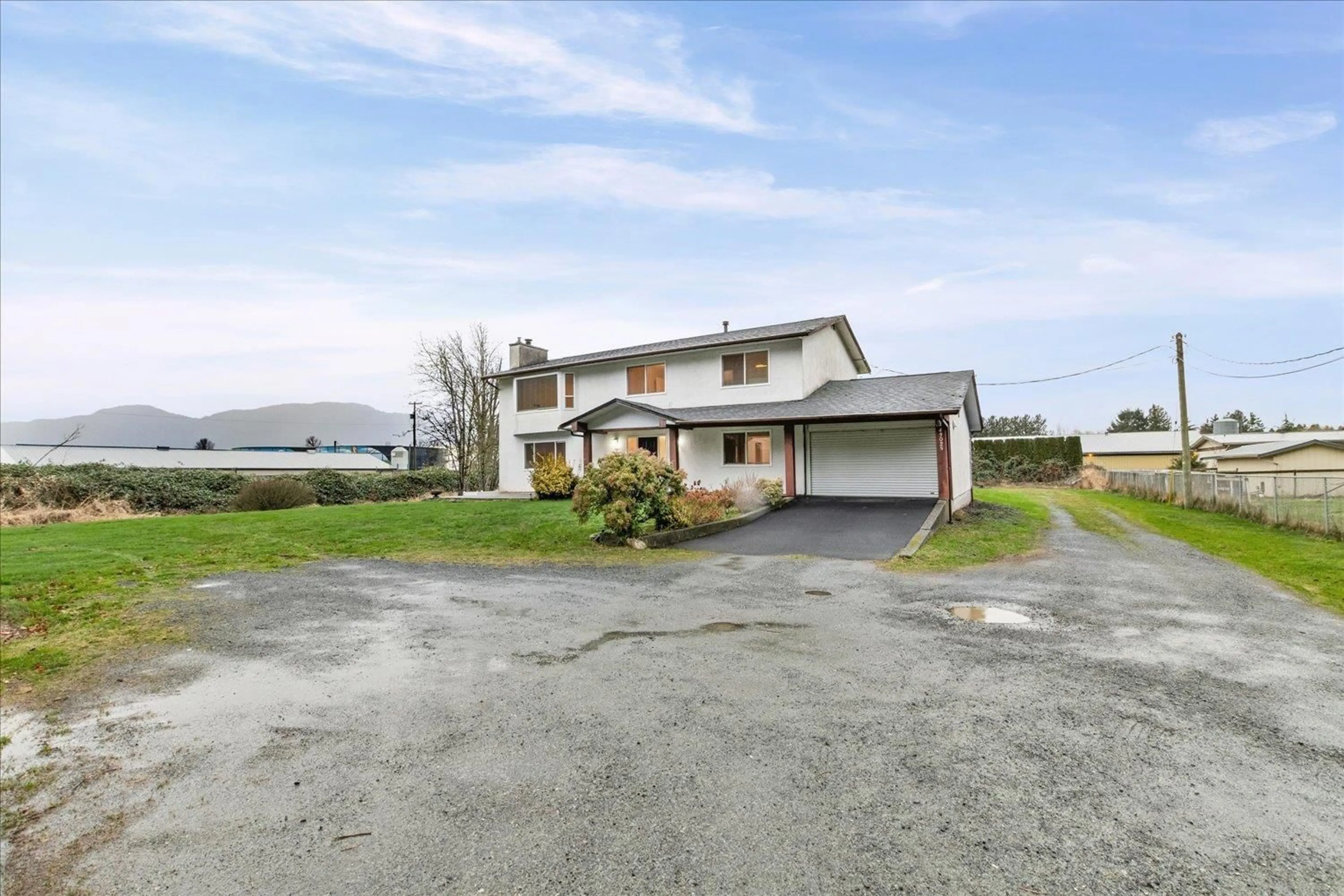 A pic from outside/outdoor area/front of a property/back of a property/a pic from drone, street for 43025 VEDDER MOUNTAIN ROAD, Yarrow British Columbia V2R5J8