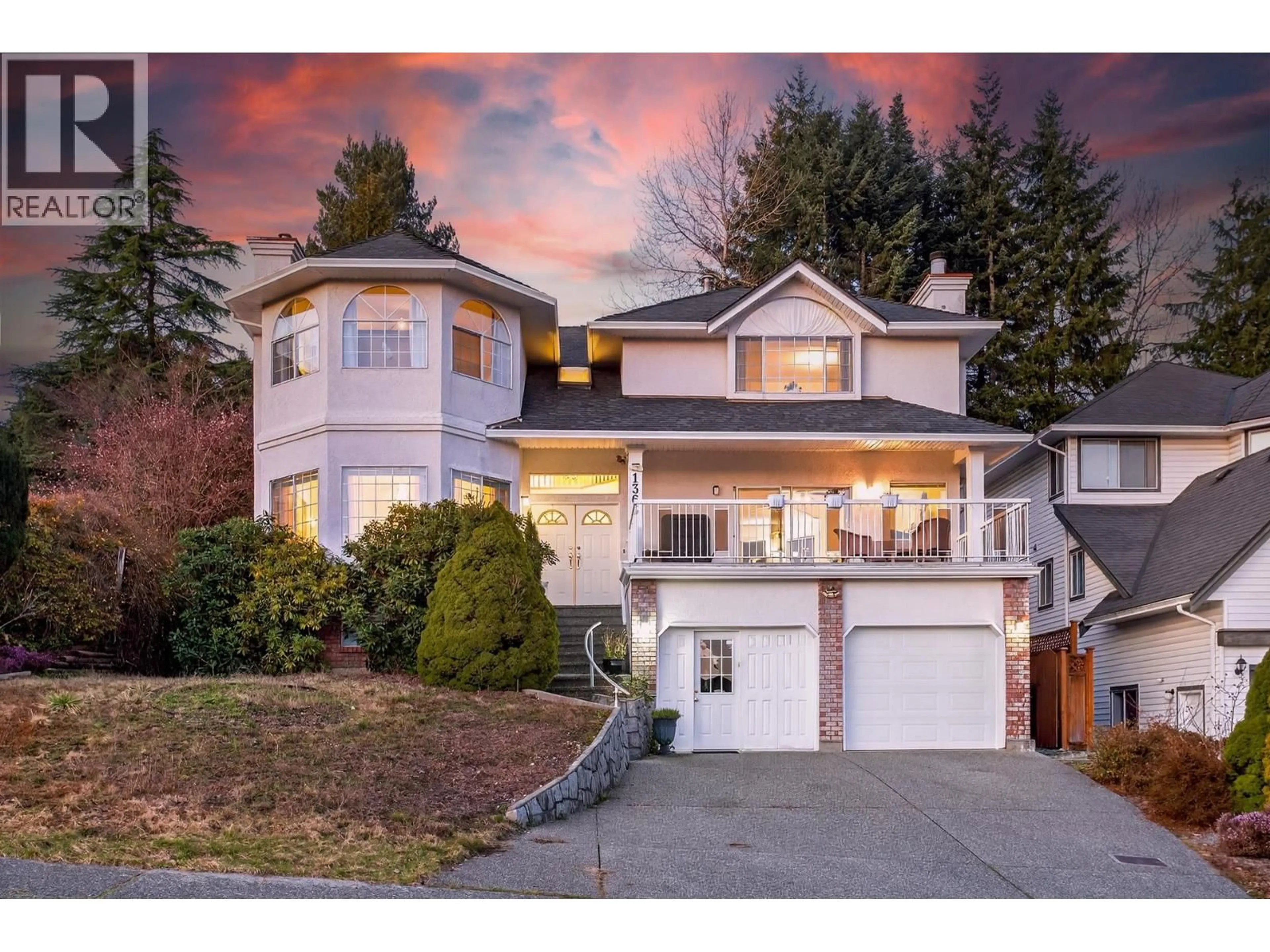 Home with vinyl exterior material, street for 1365 HONEYSUCKLE LANE, Coquitlam British Columbia V3E2P1