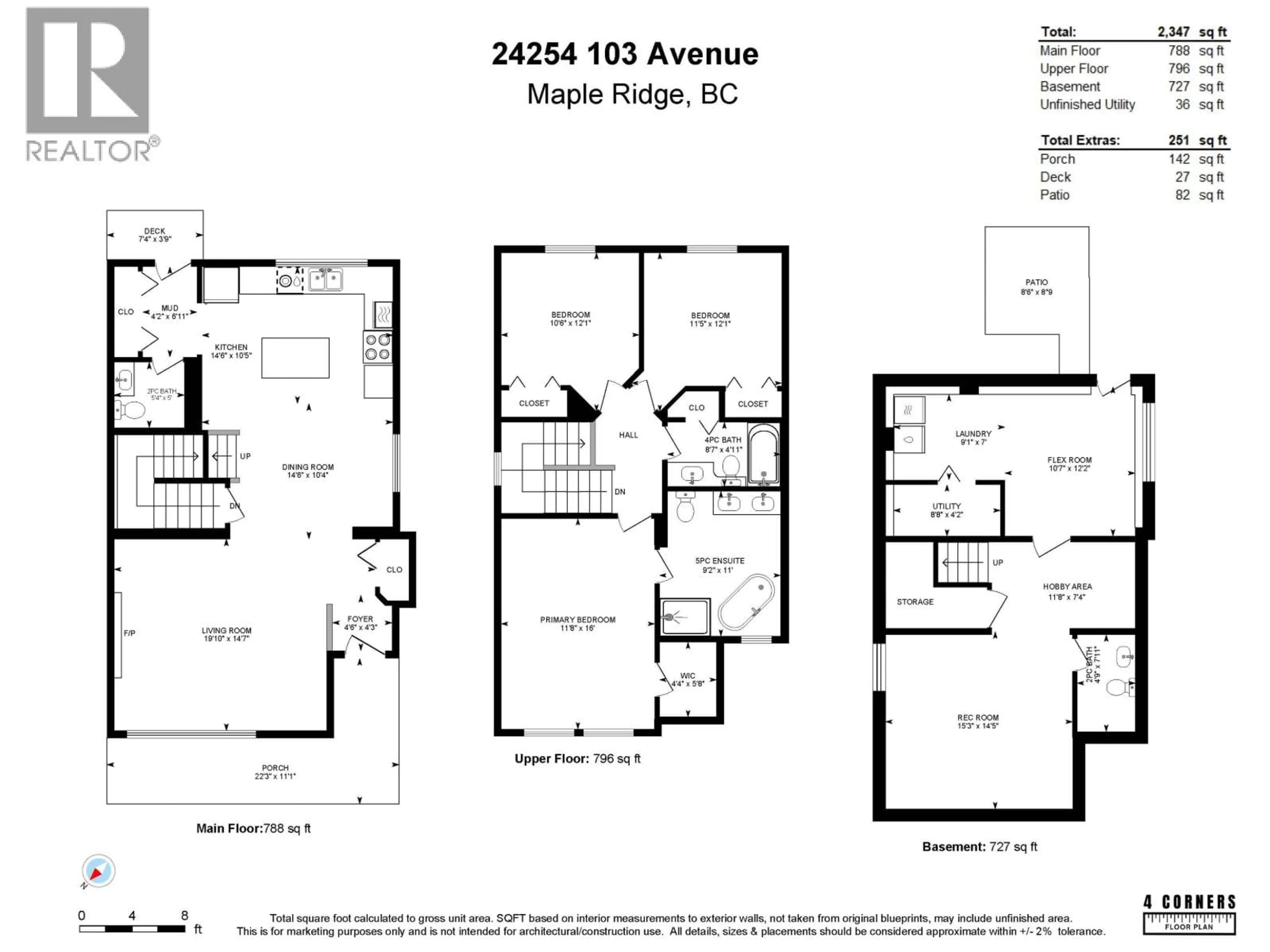 Floor plan for 24254 103 AVENUE, Maple Ridge British Columbia V2W1Y1