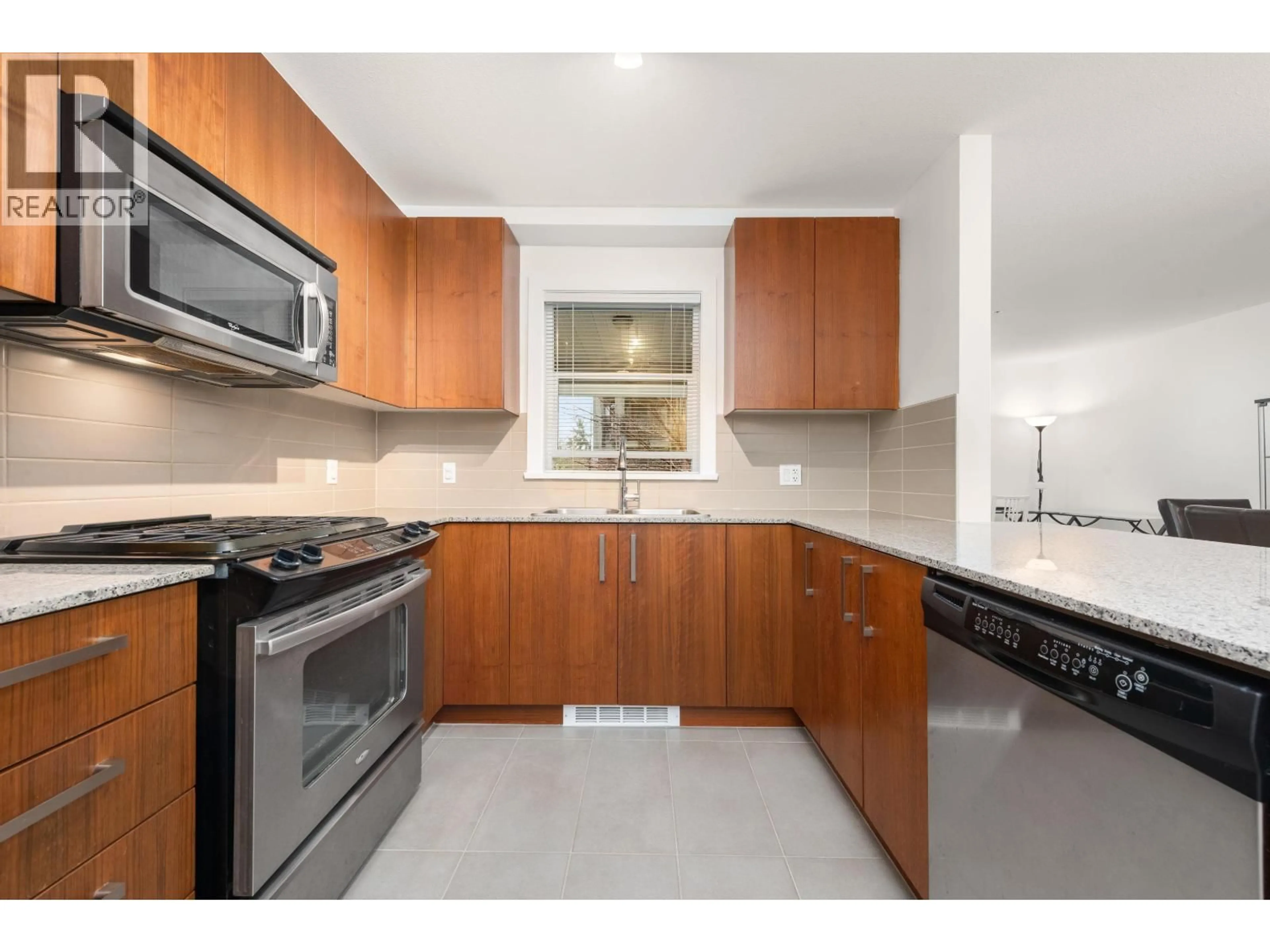 Standard kitchen, ceramic/tile floor for 211 - 5775 IRMIN STREET, Burnaby British Columbia V5J0C3