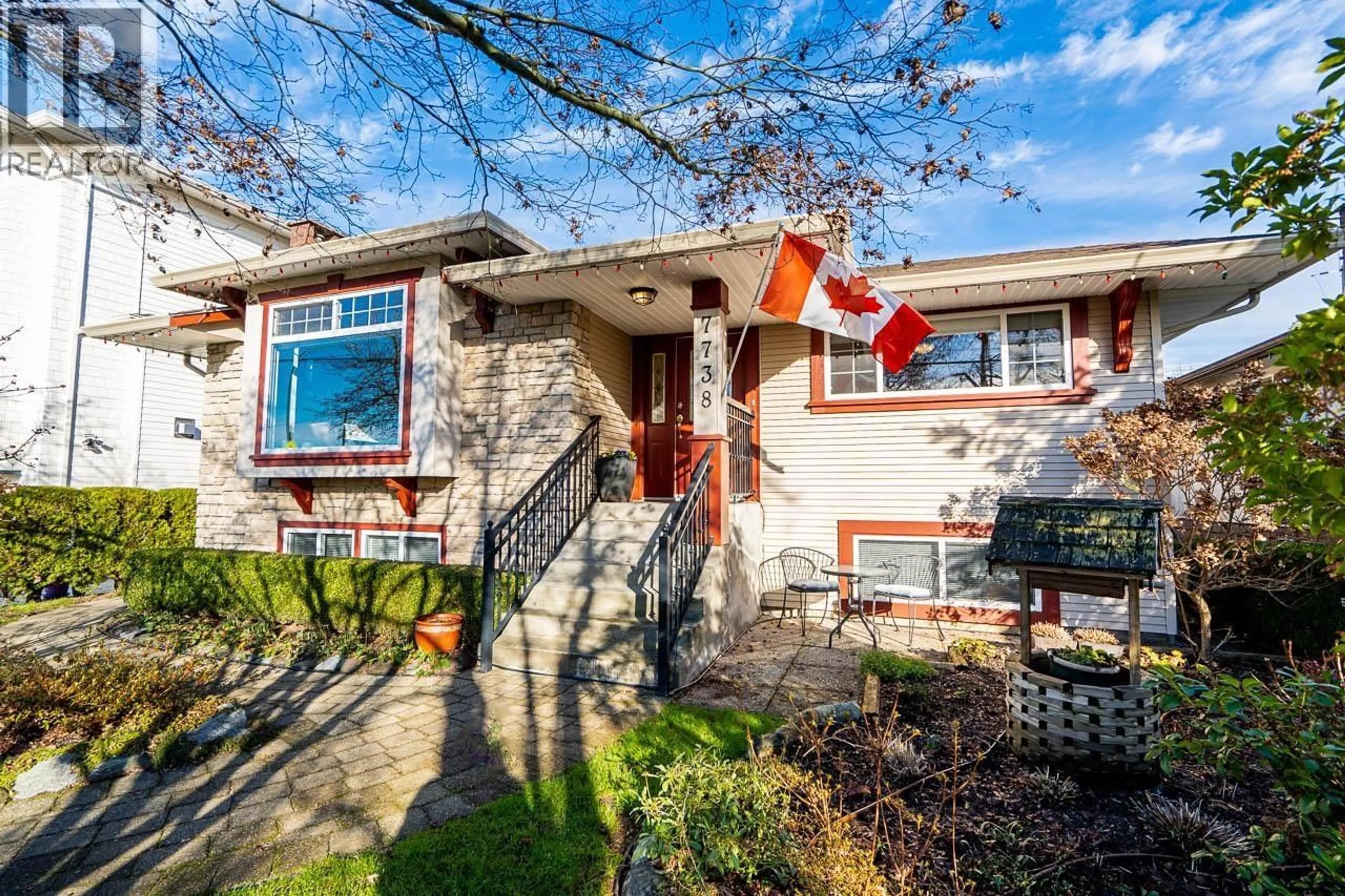 Home with brick exterior material, street for 7738 CUMBERLAND STREET, Burnaby British Columbia V3N3Y3