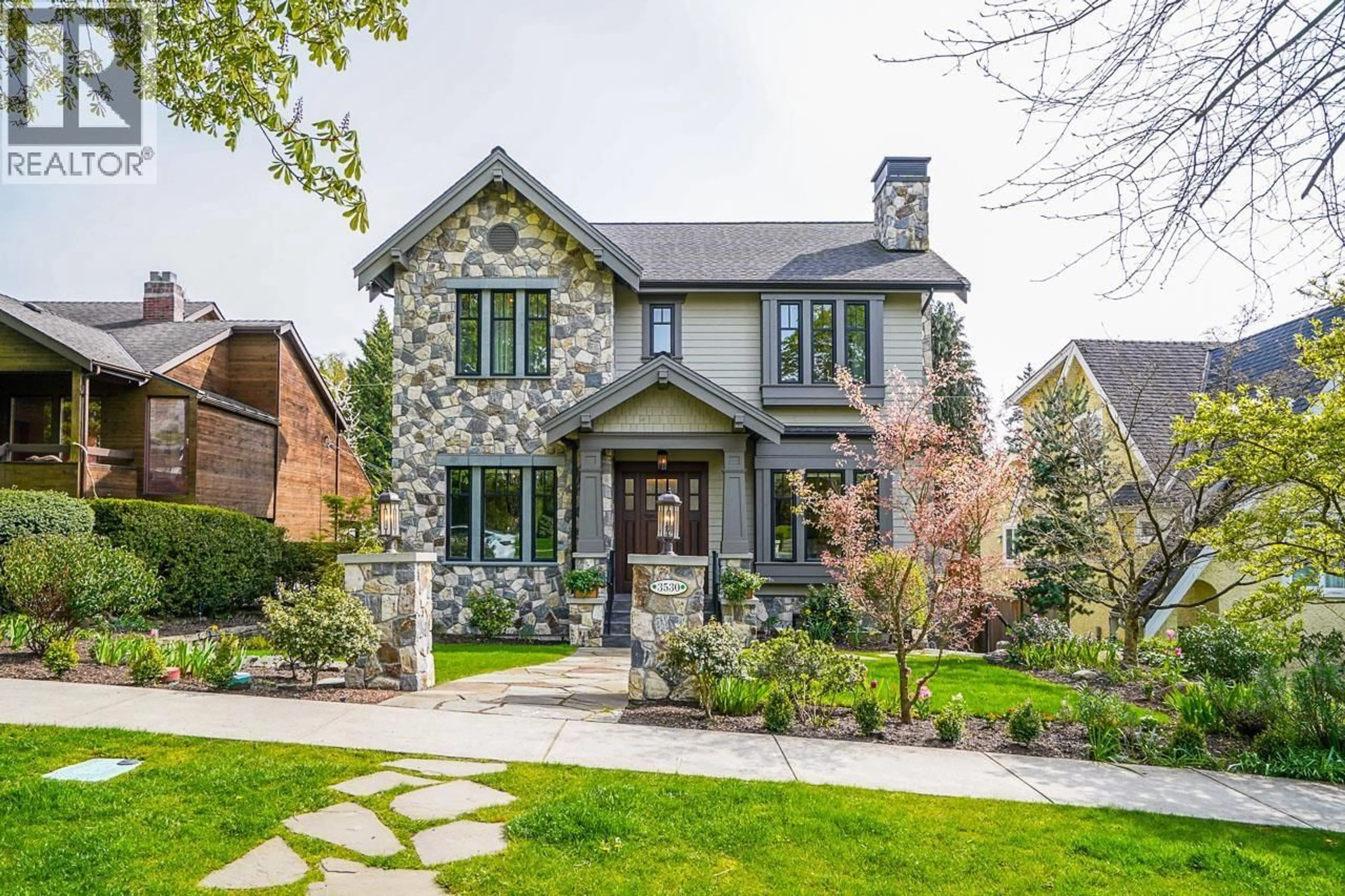 Home with brick exterior material, street for 3530 34TH AVENUE, Vancouver British Columbia V6N2K8