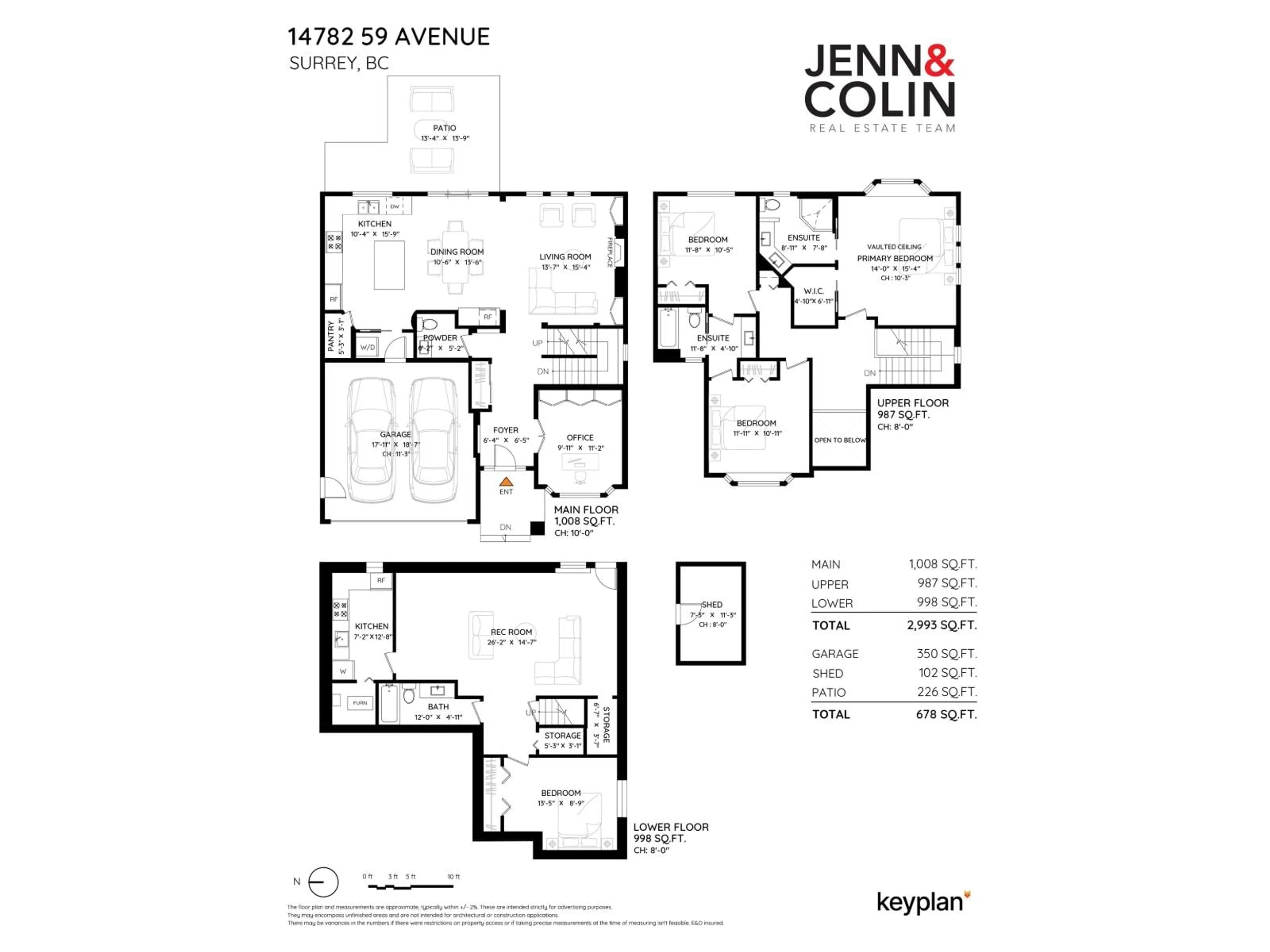 Floor plan for 14782 59 AVENUE, Surrey British Columbia V3S0V7