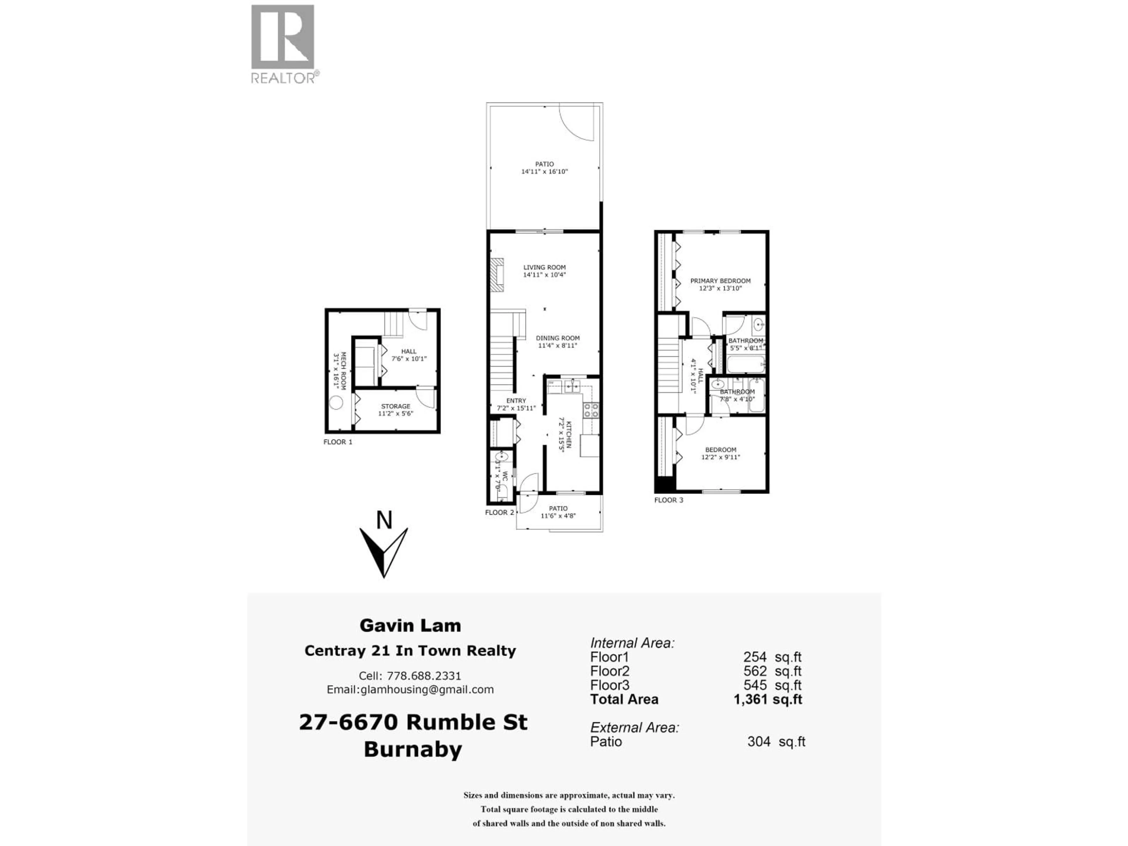 Floor plan for 27 - 6670 RUMBLE STREET, Burnaby British Columbia V5E4L4