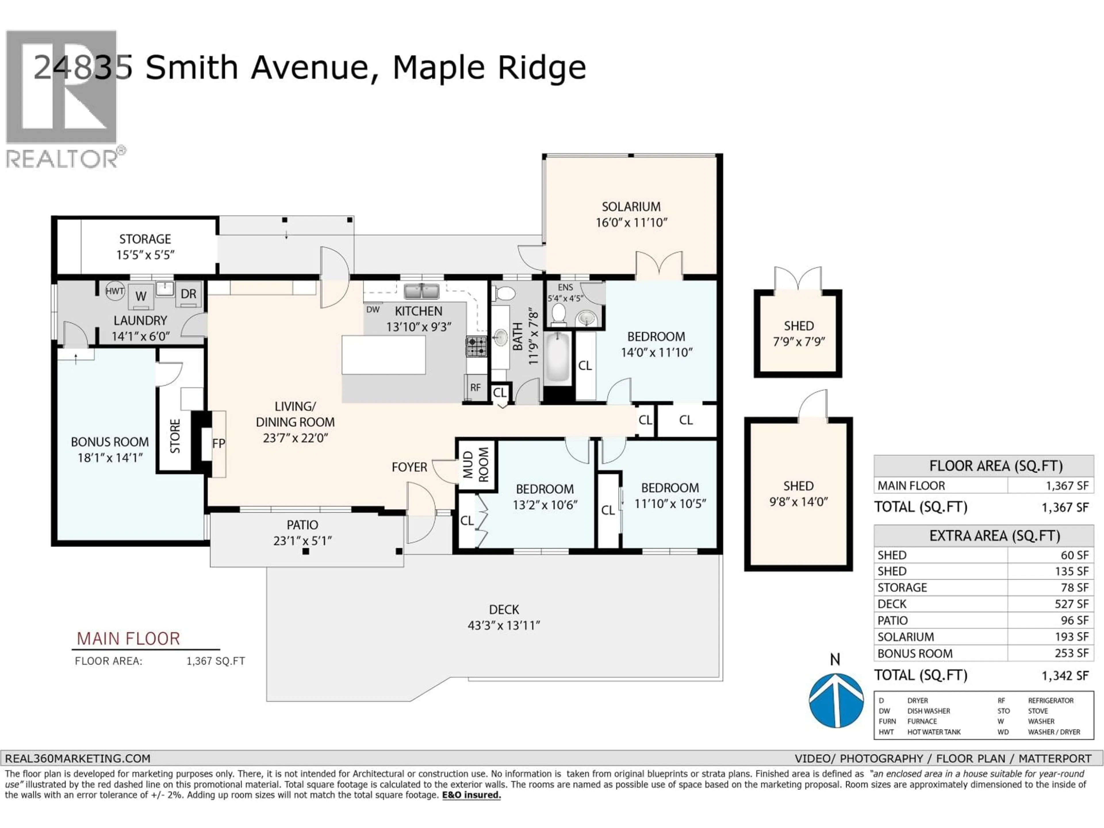 Floor plan for 24835 SMITH AVENUE, Maple Ridge British Columbia V4R2A7