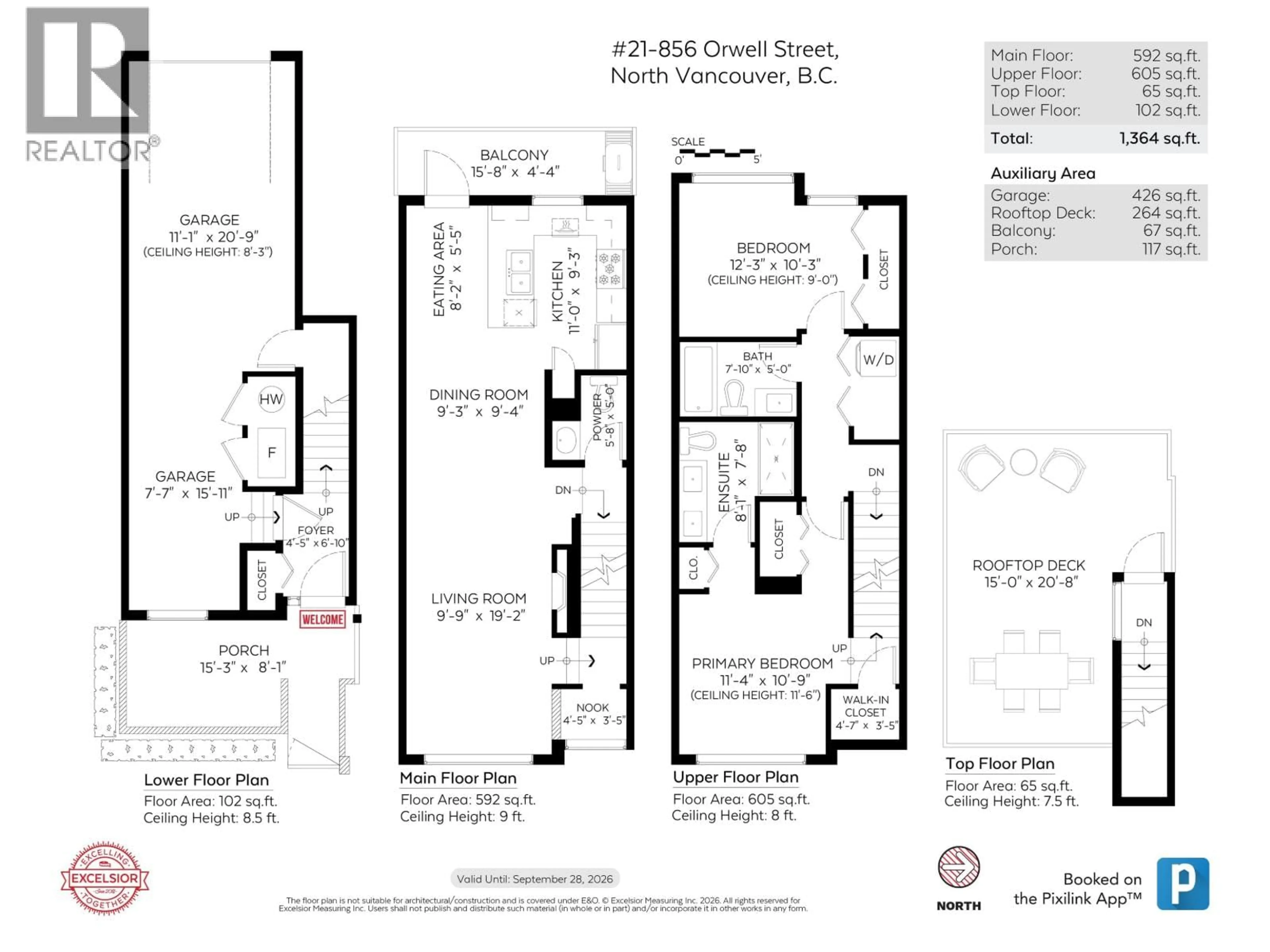 Floor plan for 21 - 856 ORWELL STREET, North Vancouver British Columbia V7J0C2