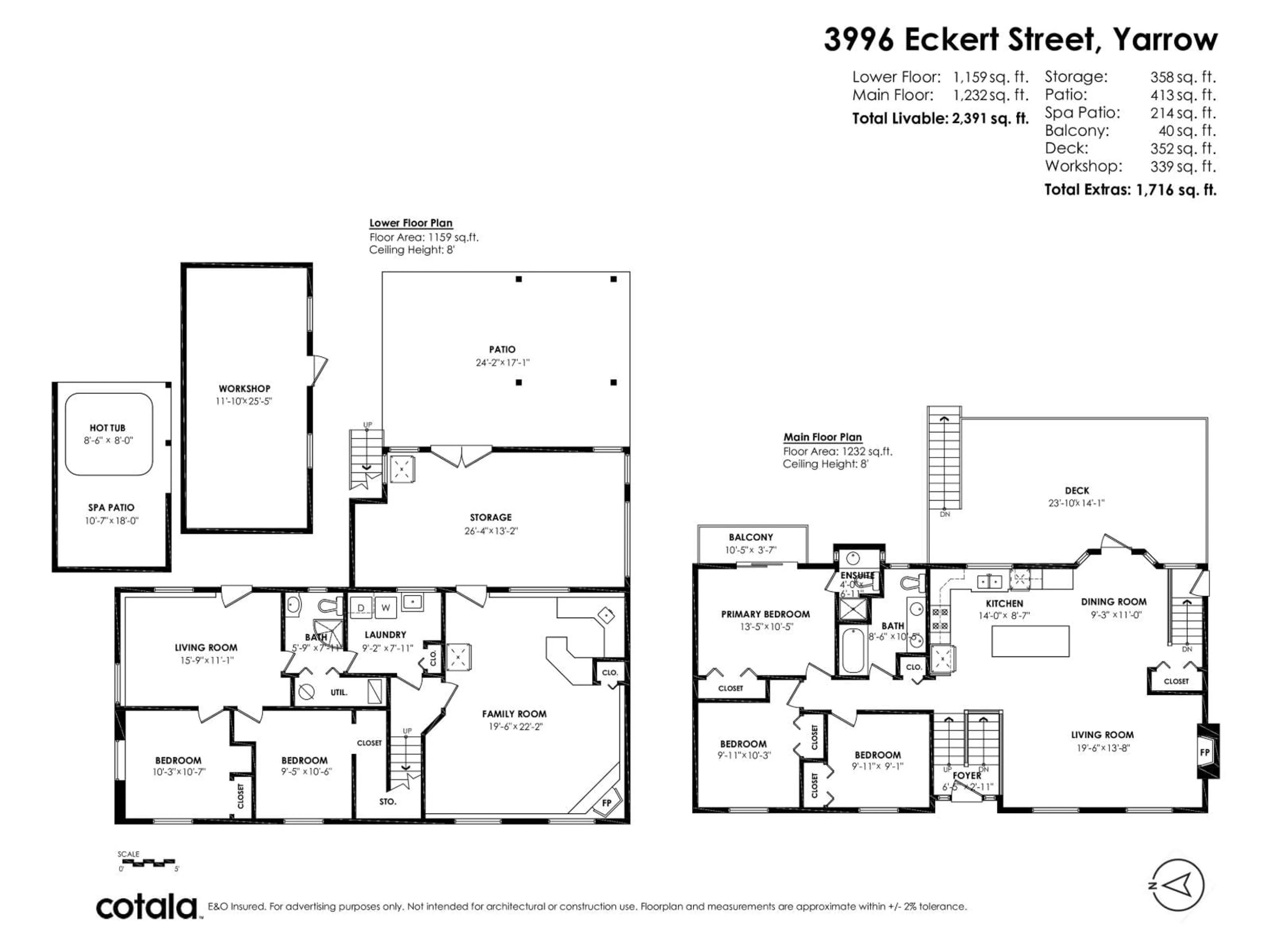 Floor plan for 3996 ECKERT STREET, Yarrow British Columbia V2R5J6