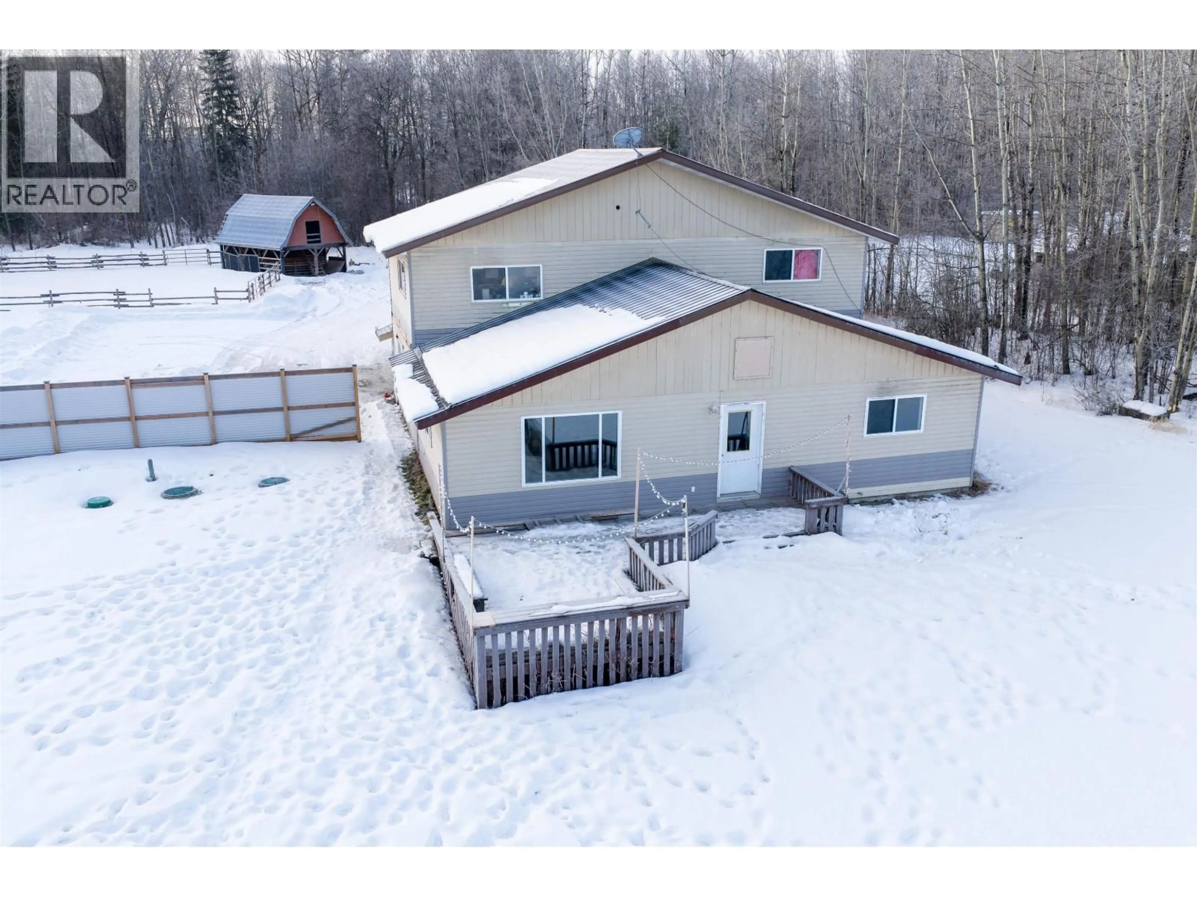 A pic from outside/outdoor area/front of a property/back of a property/a pic from drone, building for 1215 CAMPBELL ROAD, Vanderhoof British Columbia V0J3A0