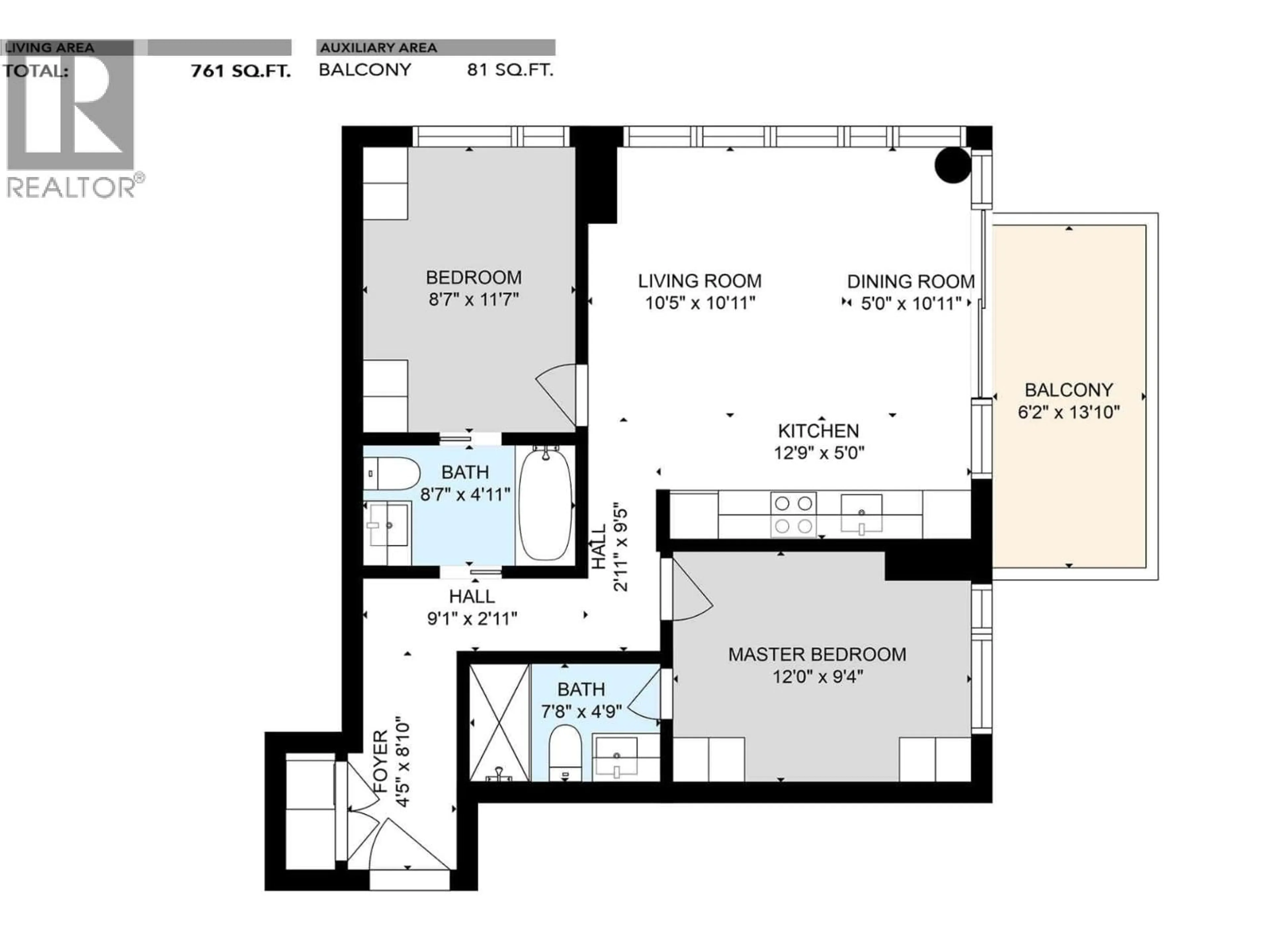 Floor plan for 2504 - 8131 NUNAVUT LANE, Vancouver British Columbia V5X0E2