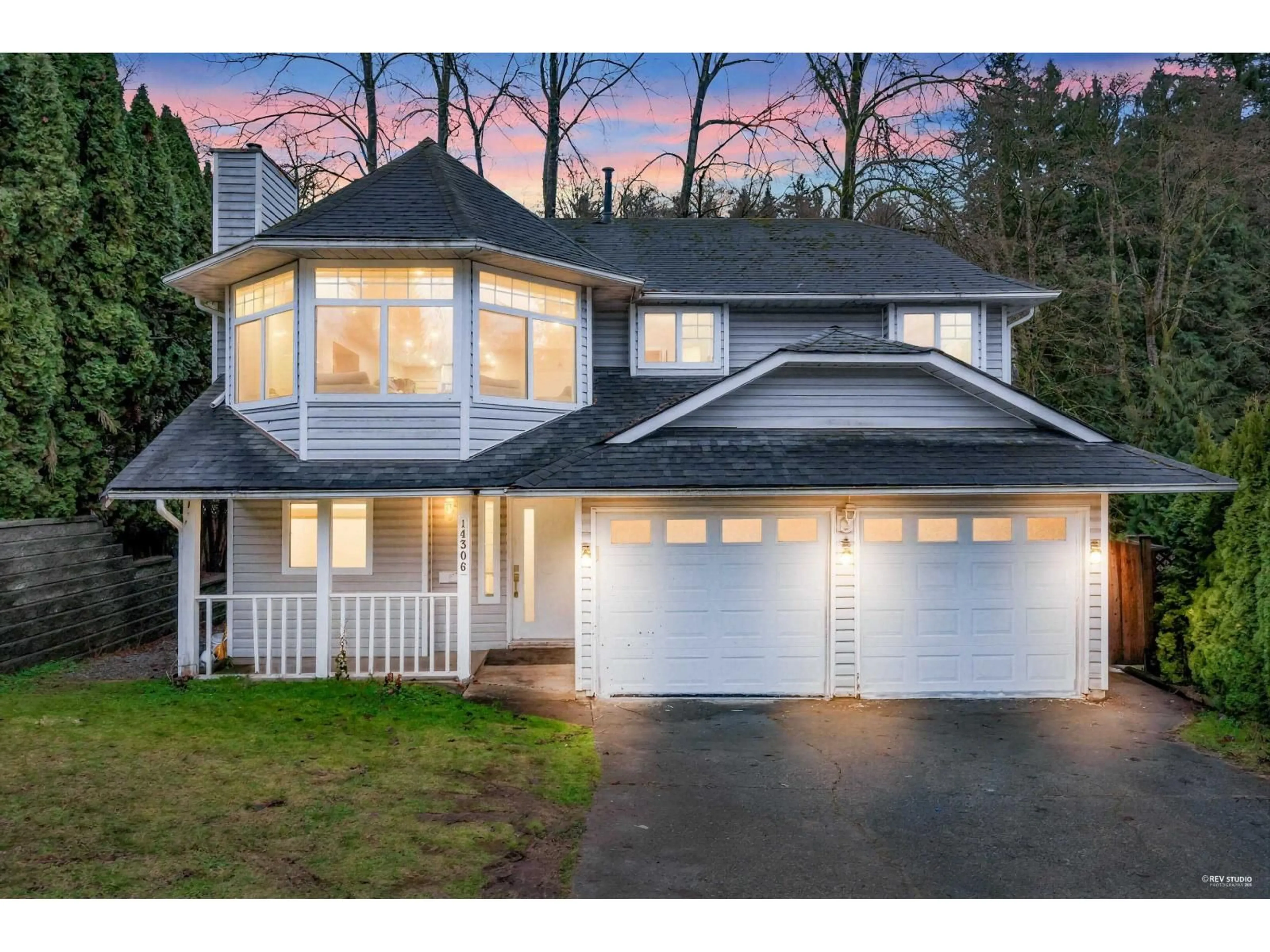 Home with vinyl exterior material, street for 14306 77A AVENUE, Surrey British Columbia V3W0L2