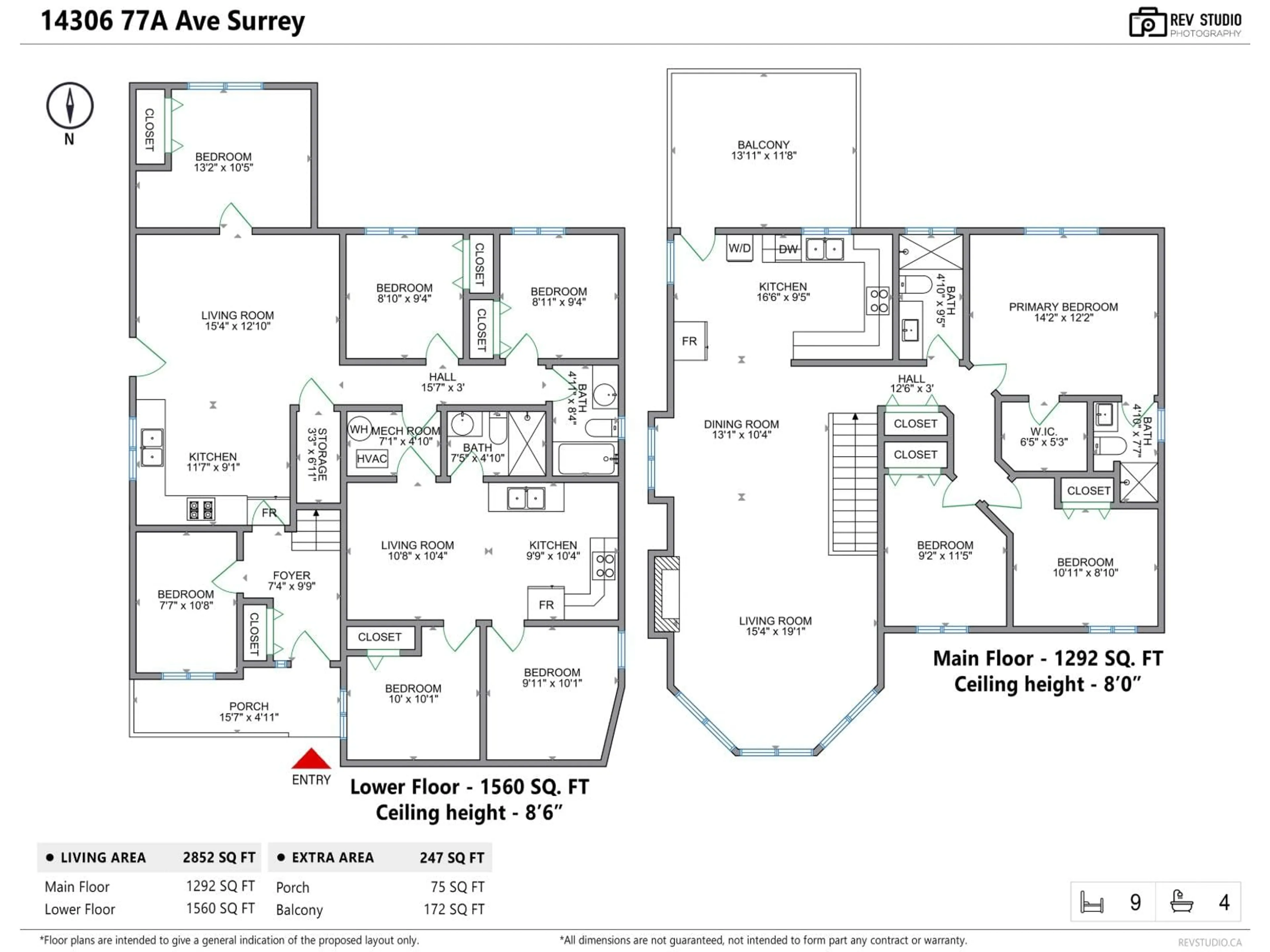 Floor plan for 14306 77A AVENUE, Surrey British Columbia V3W0L2