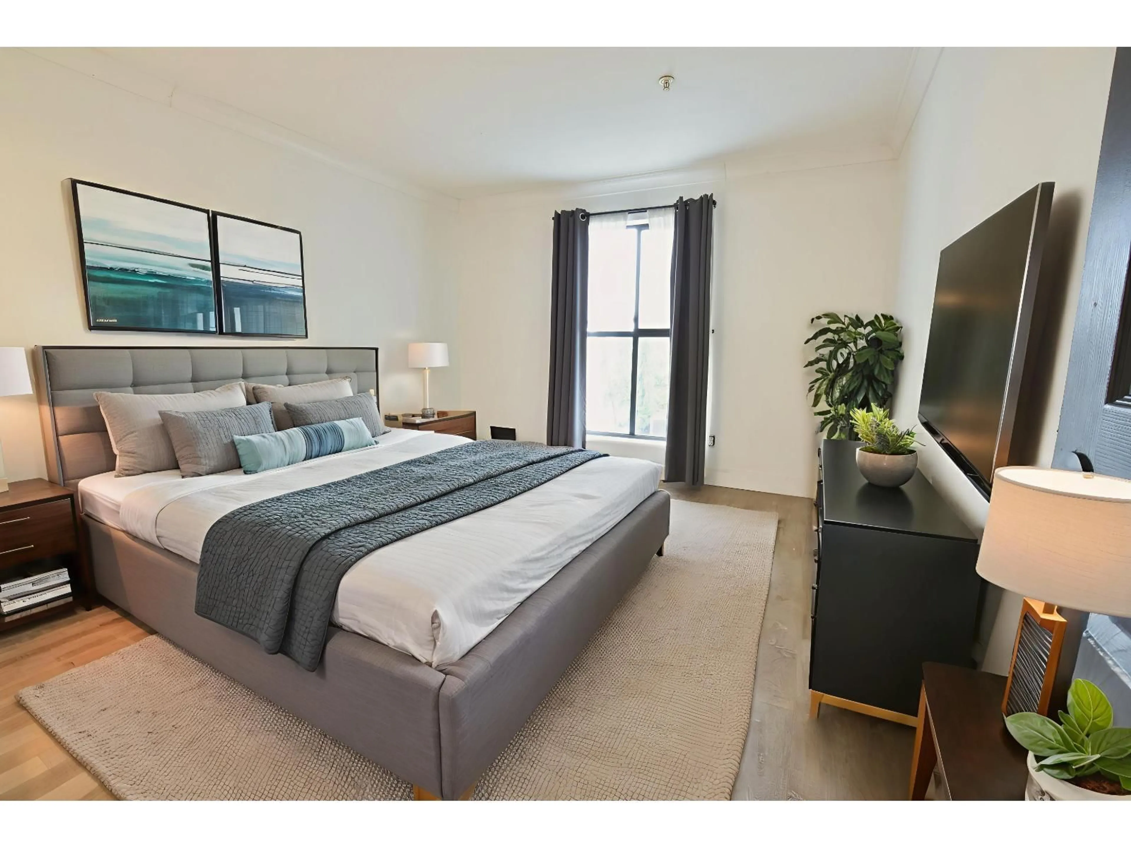 Bedroom with bed, carpet floor for 213 - 7161 121 STREET, Surrey British Columbia V3W1G8