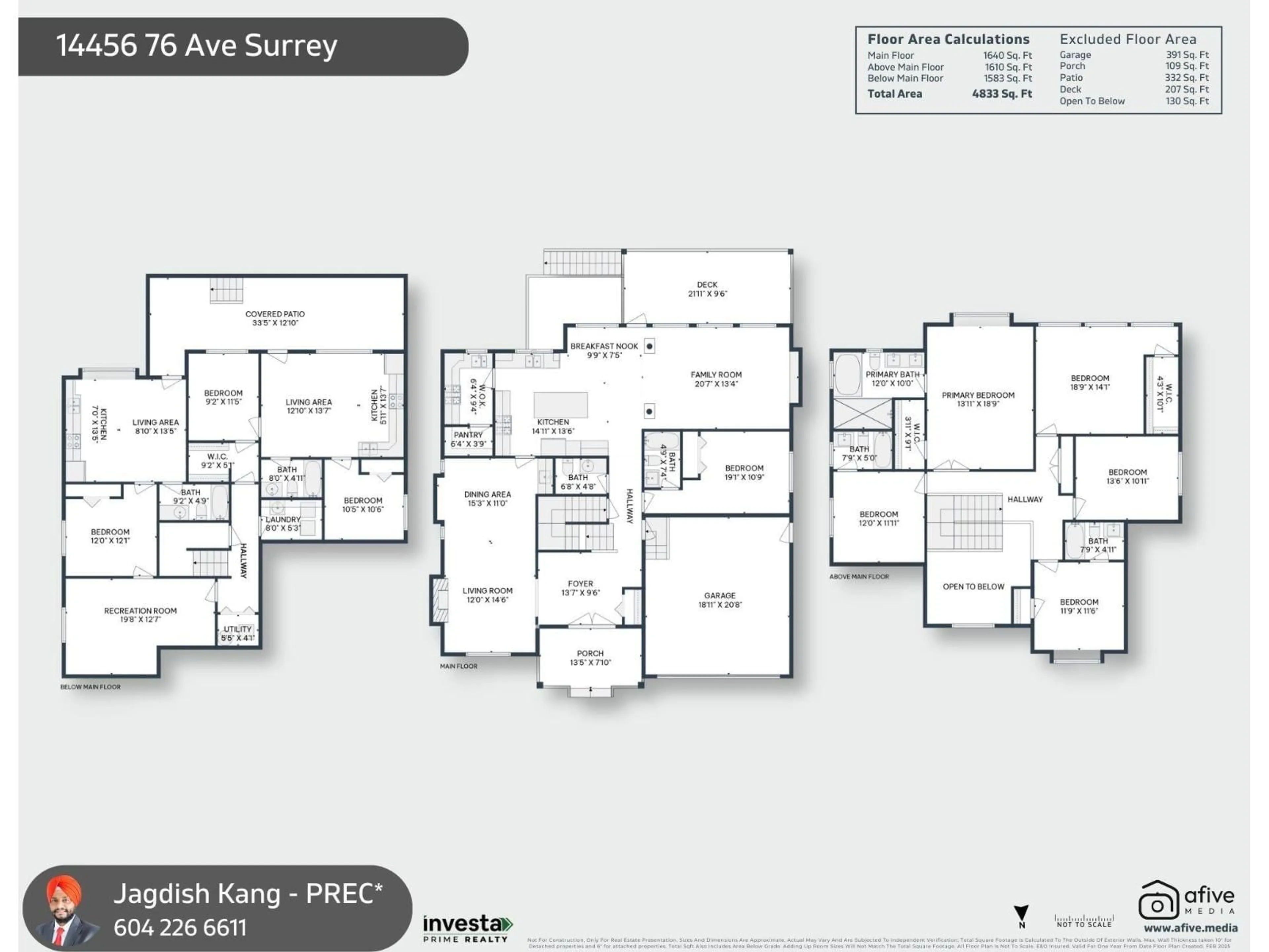Floor plan for 14456 76 AVENUE, Surrey British Columbia V3S2G7