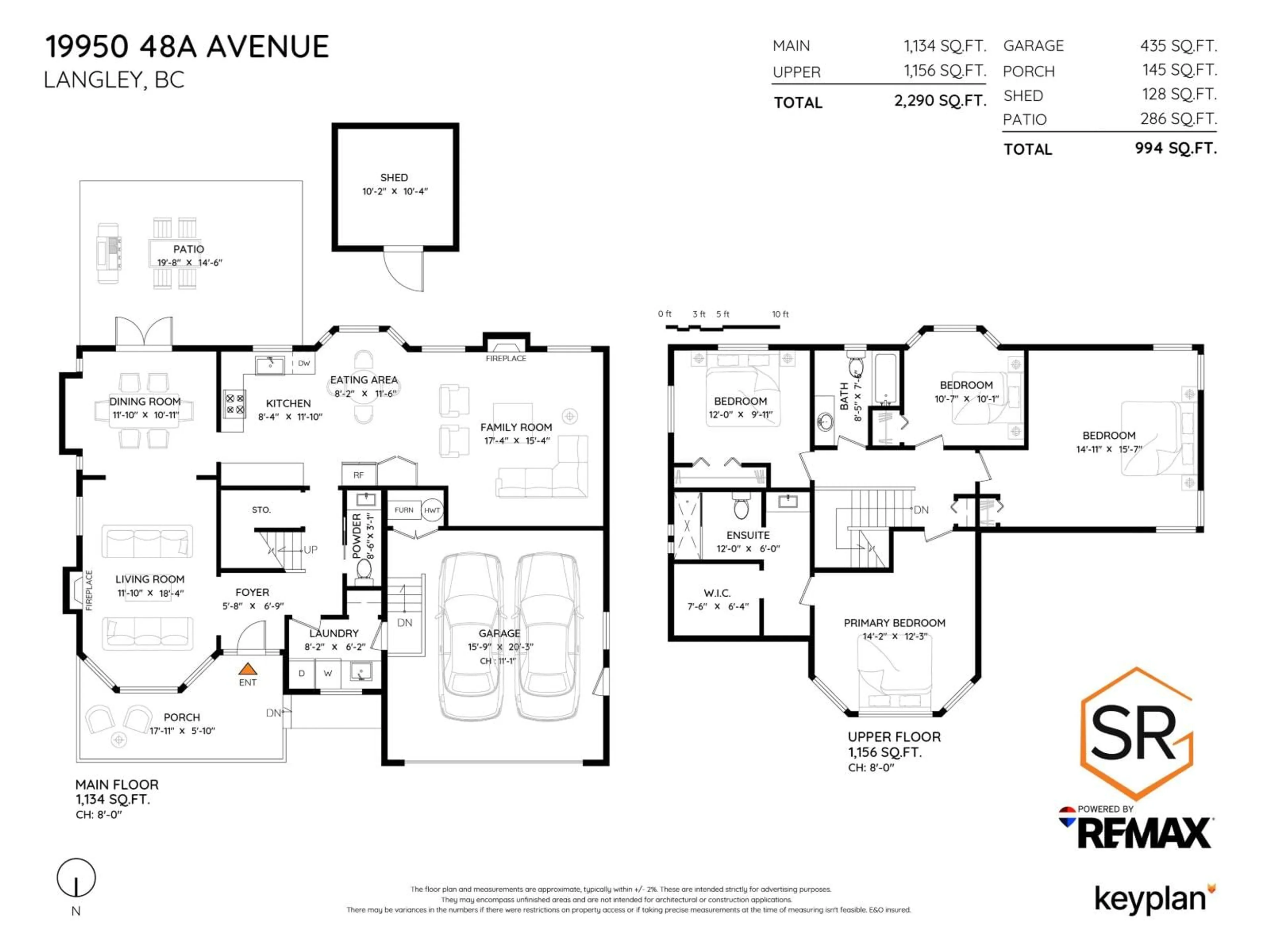Floor plan for 19950 48A AVENUE, Langley British Columbia V3A6Z7