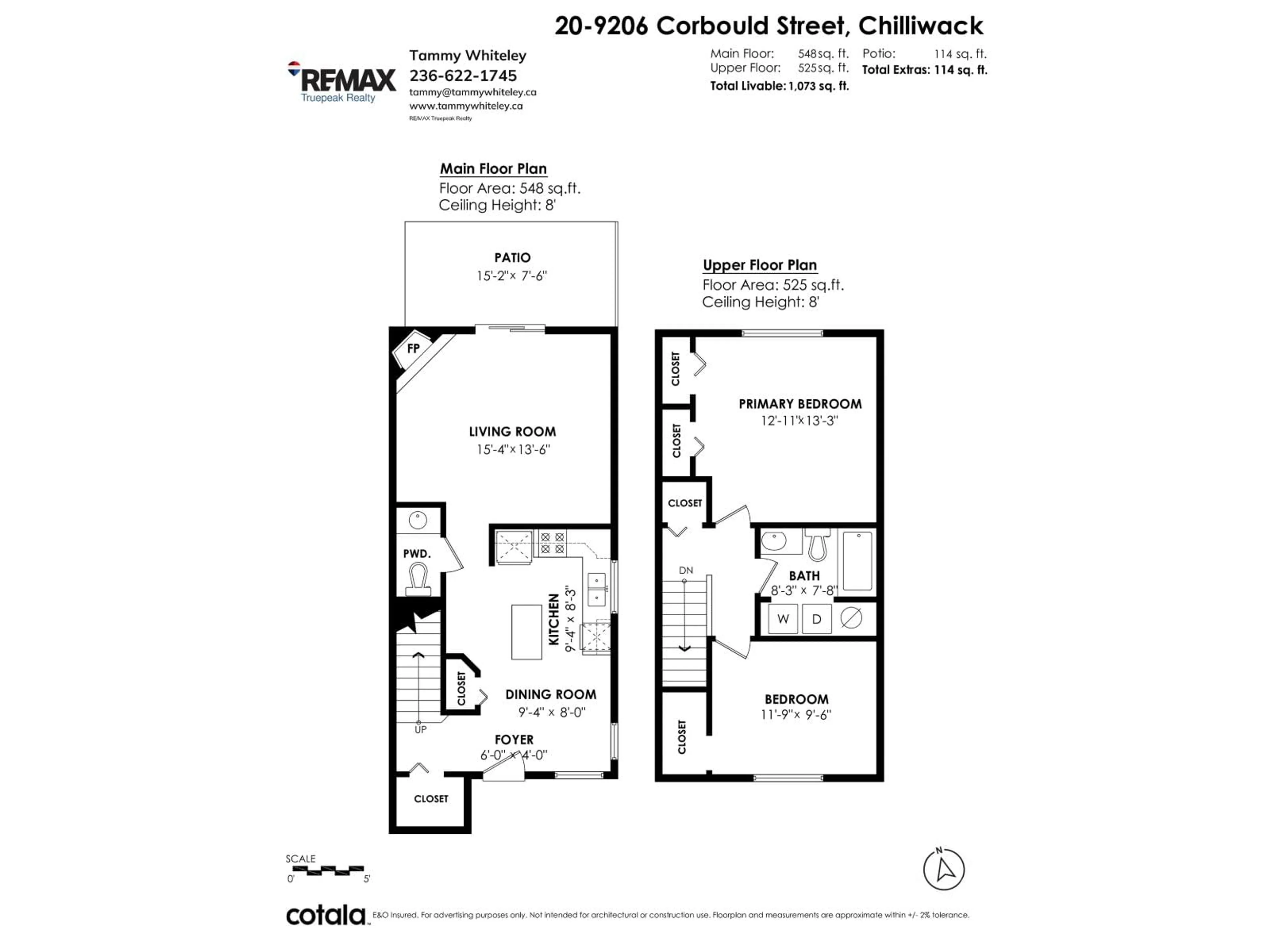 Floor plan for 20 - 9206 CORBOULD STREET, Chilliwack British Columbia V2P4A5